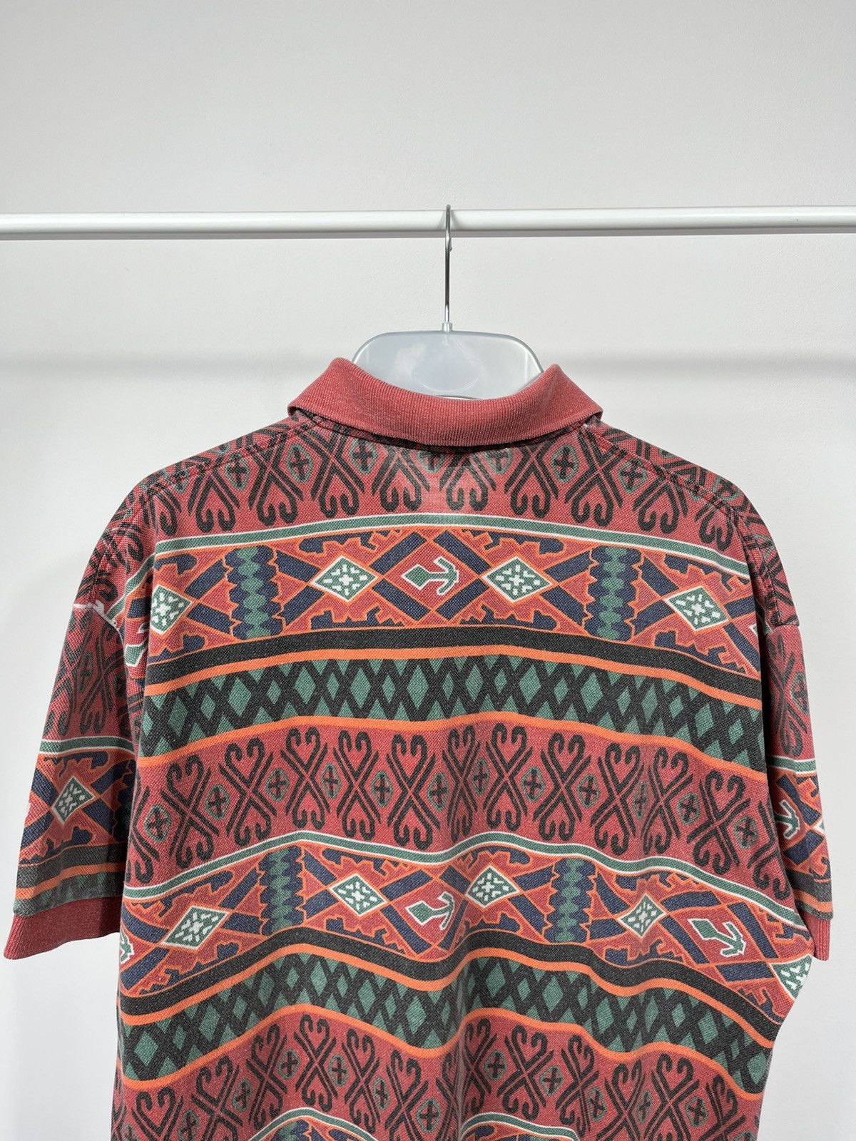 Polo Ralph Lauren Vintage Polo Ralph Lauren Aztec Print Cotton Polo Shirt Size US XL / EU 56 / 4 - 10 Thumbnail