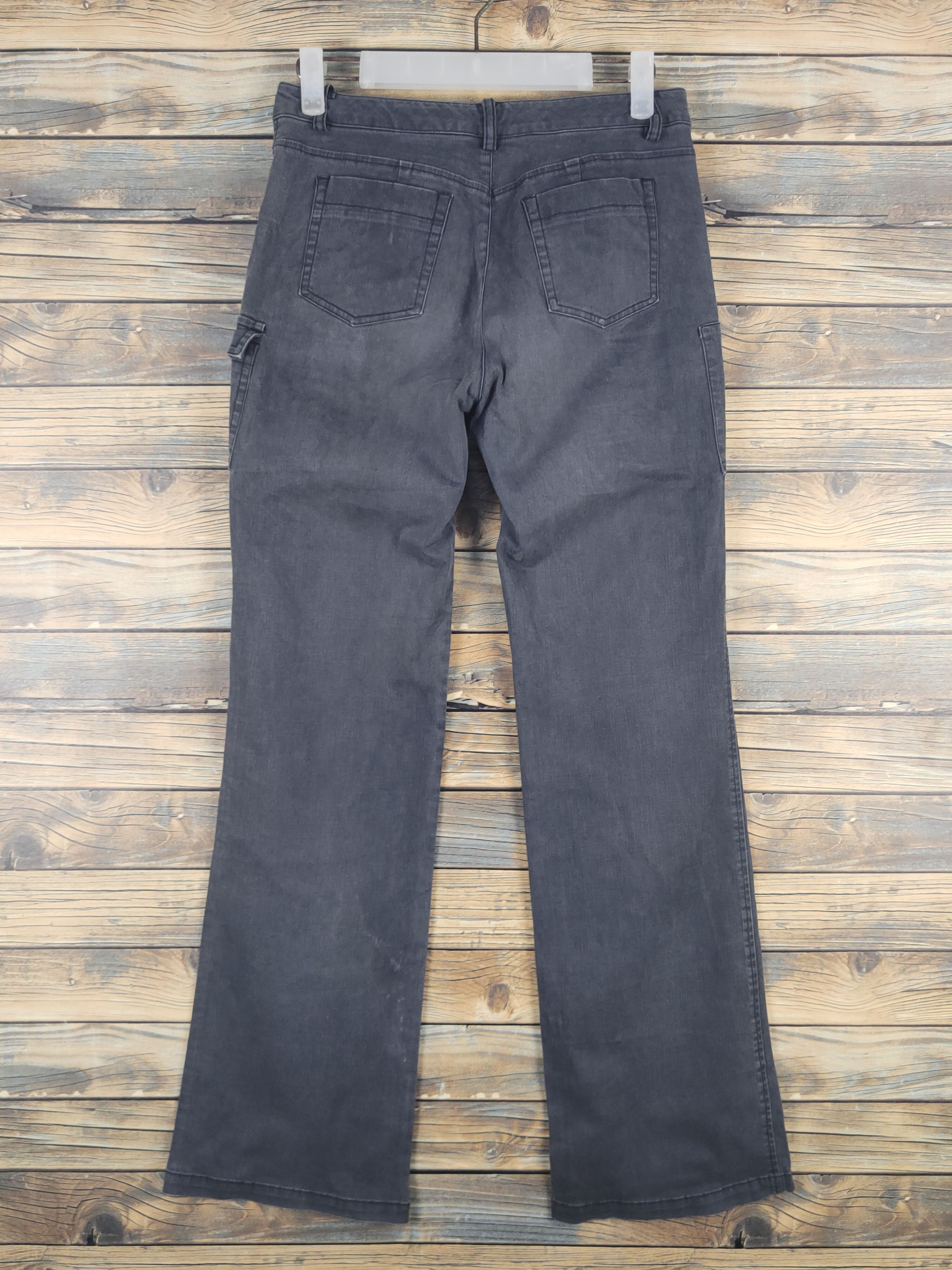 Japanese Brand DL Green Eye Black Faded Multipocket Cargo Pants #1536 Size 26" / US 2 / IT 38 - 7 Thumbnail