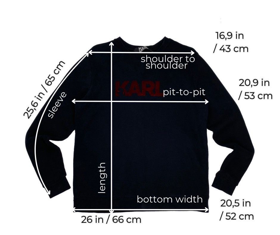 Karl Lagerfeld KARL LAGERFELD MENS BALCK SWEATSHIRT RED LOGO COTTON SIZE L Size US L / EU 52-54 / 3 - 3 Thumbnail