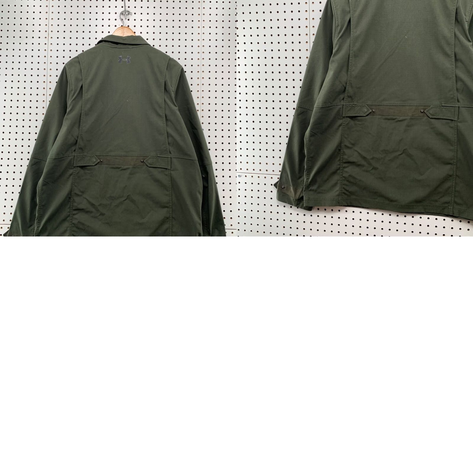 Under Armour Under Armour Jacket Men 2XL Green Canvas Zip Pockets Outdoor Army Military Size US XXL / EU 58 / 5 - 10 Thumbnail