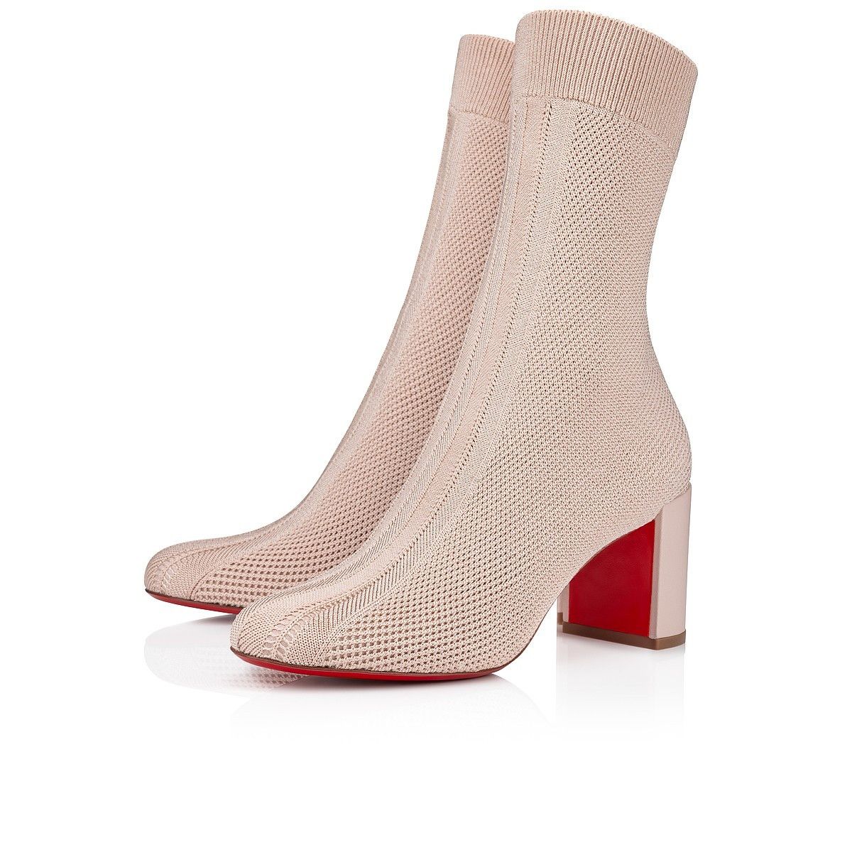 Christian Louboutin oc11z0225 Beyon Stage 70mm Boots in Leche Size US 7 / IT 37 - 1 Thumbnail