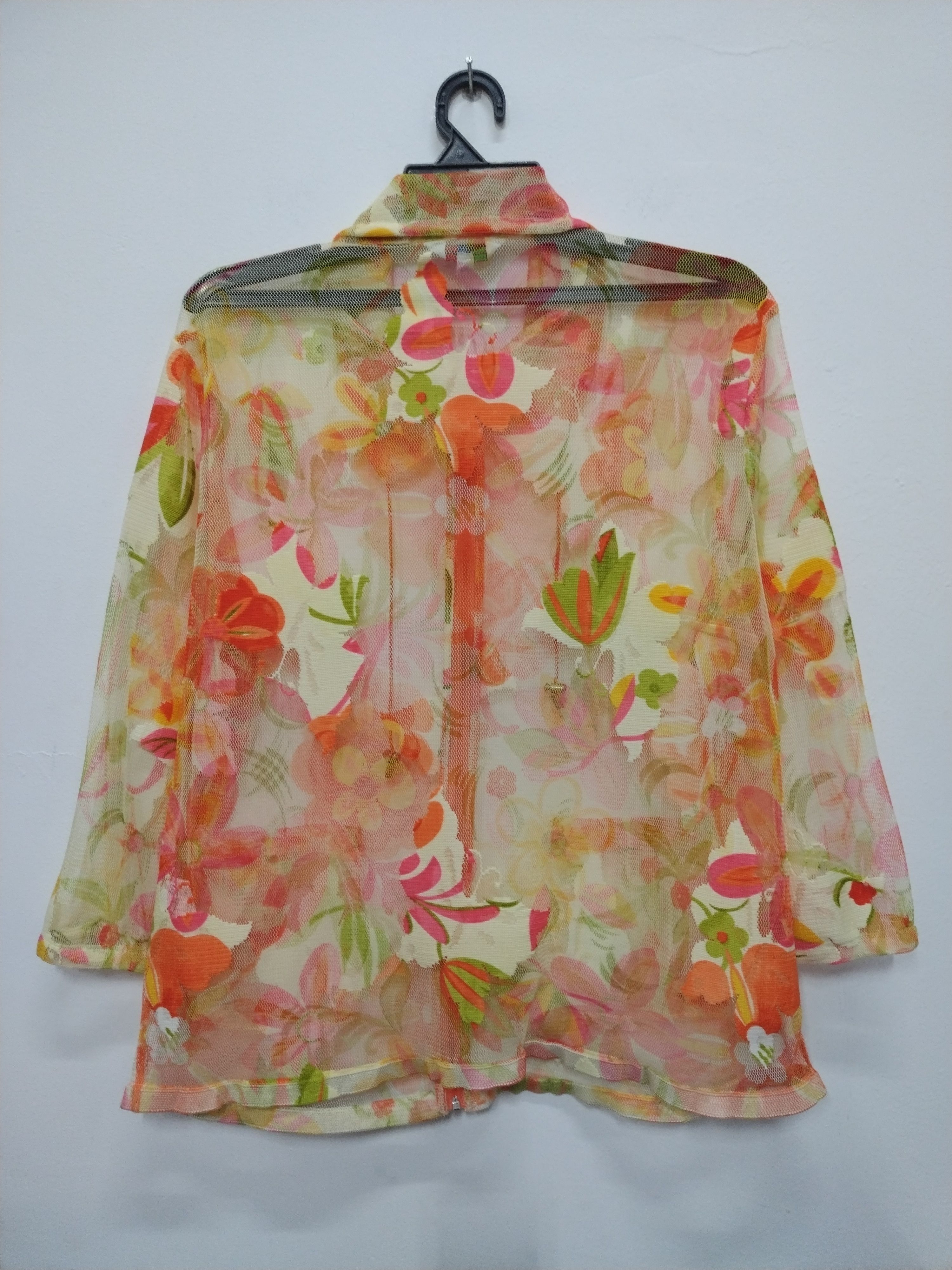 Other AWESOME CROCODILE LADIES ZIPPER MESHTOP NICE FLORAL JACKET Size L / US 10 / IT 46 - 2 Thumbnail