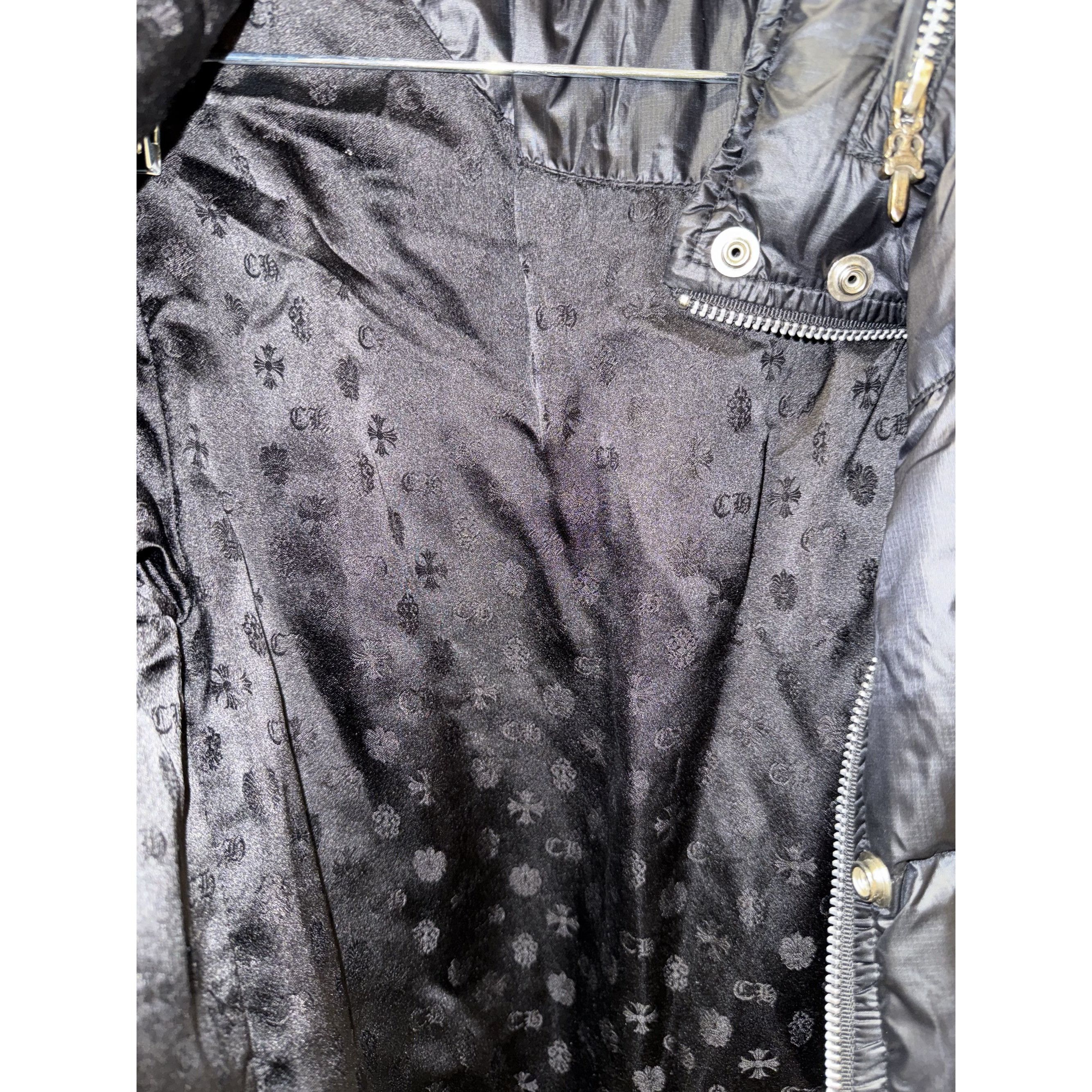 Chrome Hearts Chrome Hearts Womens Black Goose Down Puffer Jacket With Zip Size S / US 4 / IT 40 - 17 Thumbnail