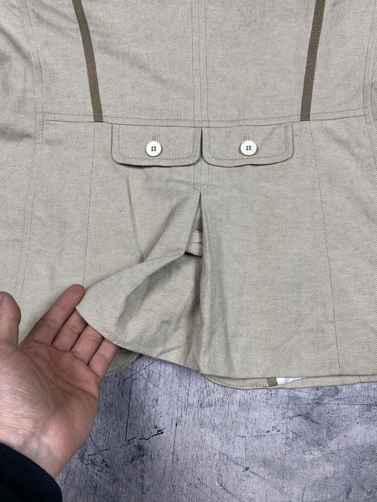 Bogner Bogner Beige Linen Cotton Tailored Blazer EU44 XL luxury Size XL / US 12-14 / IT 48-50 - 13 Thumbnail