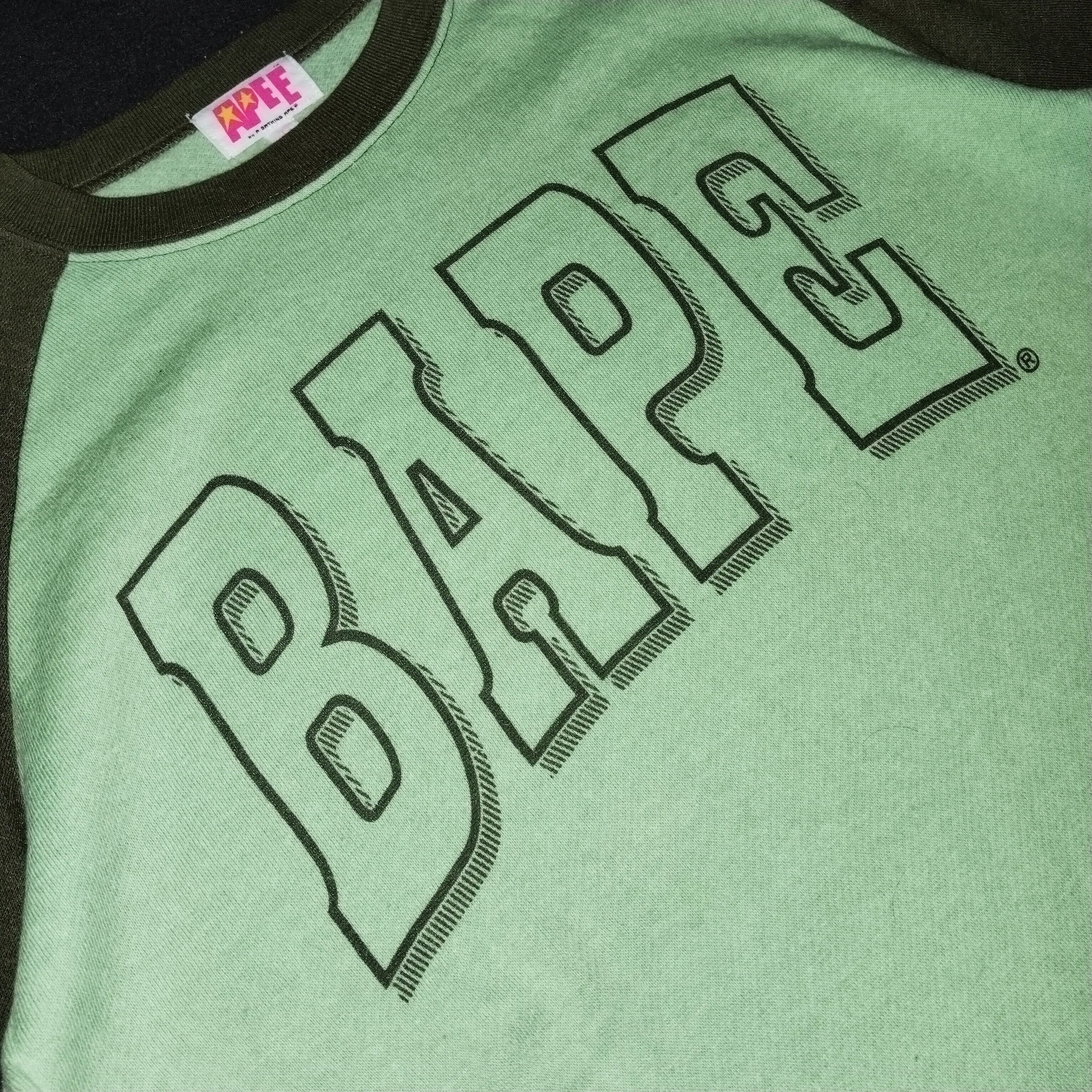 Bape Bape Raglan Crewneck (2006) Size M / US 6-8 / IT 42-44 - 3 Thumbnail