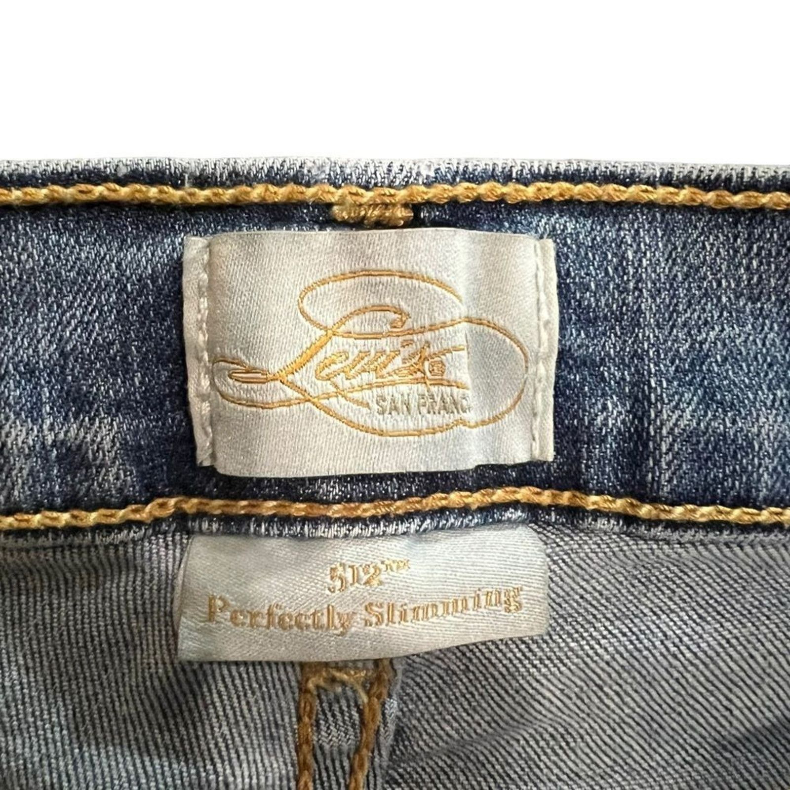 Levi's Levi’s Perfectly Shaping 512 Cropped Jeans Womens Size 14 Size 36" / US 14 / IT 50 - 3 Thumbnail