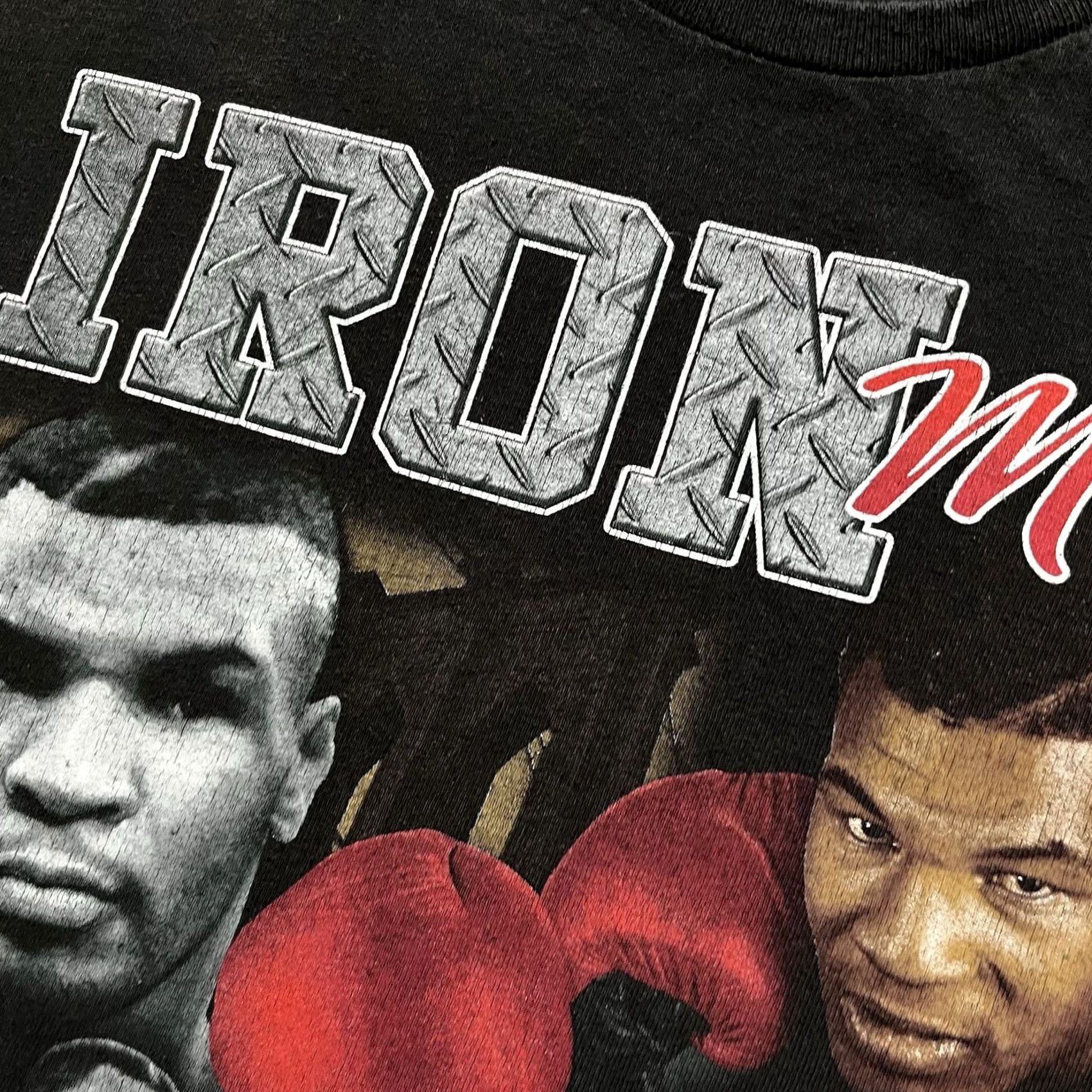 Vintage Mike Tyson Shirt Mens Large Vintage Graphic Print Tee Short Sleeve Retro 90s Boxing Black Cotton T-Shirt Mens Size US L / EU 52-54 / 3 - 5 Thumbnail