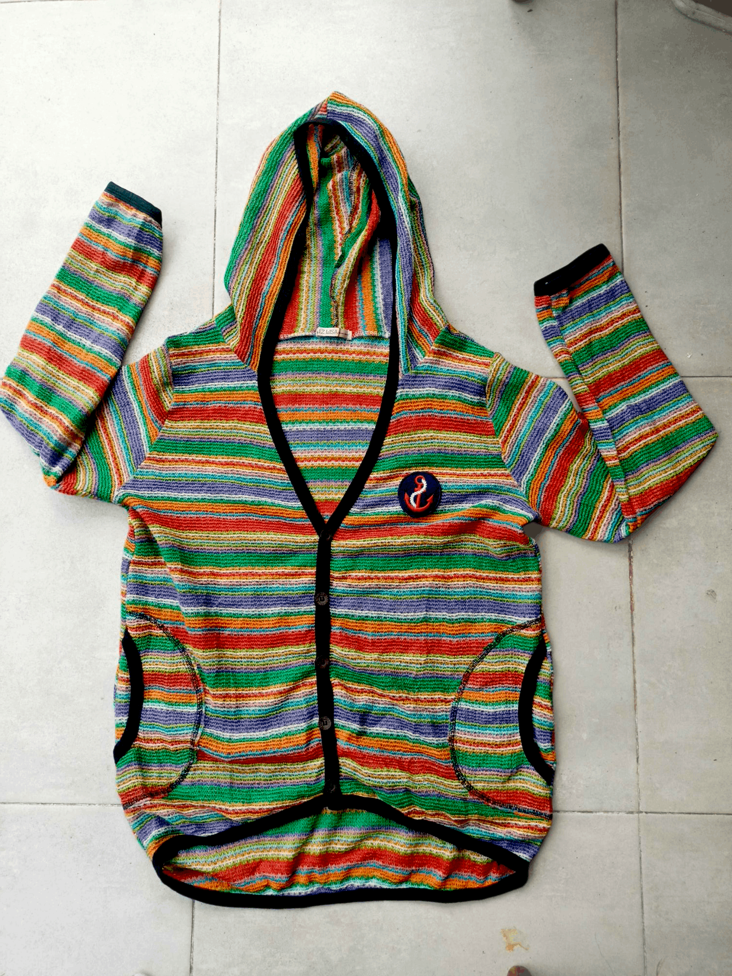 Japanese Brand LIZLIZA Mesh Net Cardigan Hoodie Size US L / EU 52-54 / 3 - 13 Thumbnail