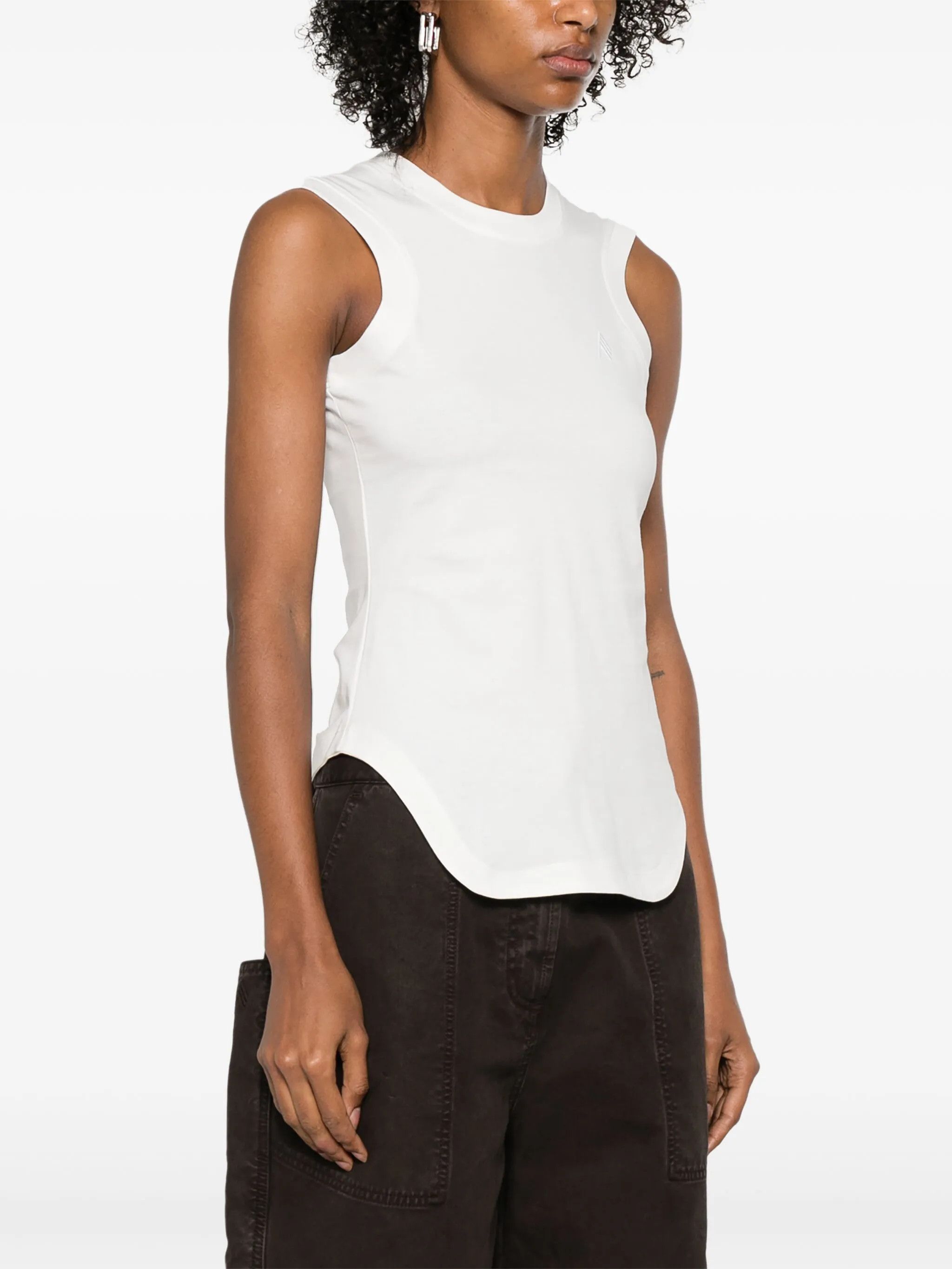 The Attico o1s22i1n0325 Reese Tank Top in White Size S / US 4 / IT 40 - 3 Thumbnail