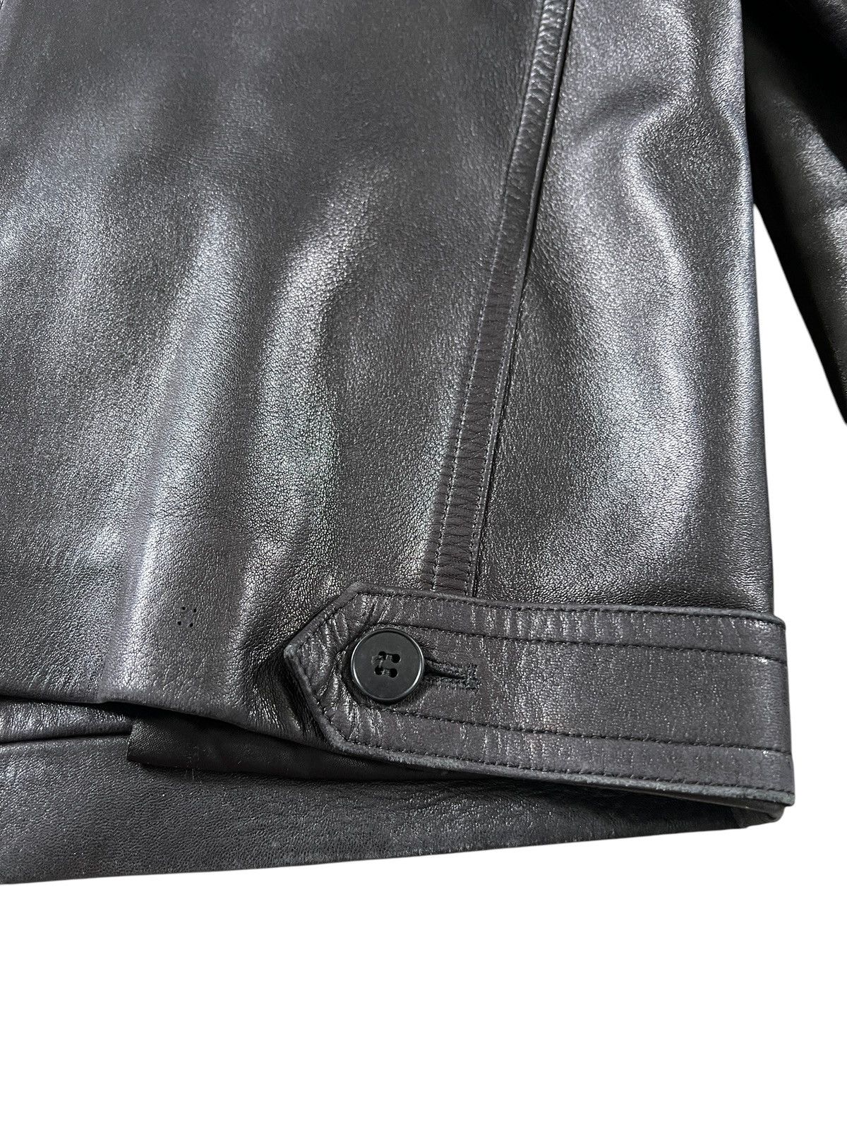 agnes b. Vintage Agnes B. Sheepskin Leather Riding Jacket Size S / US 4 / IT 40 - 9 Thumbnail