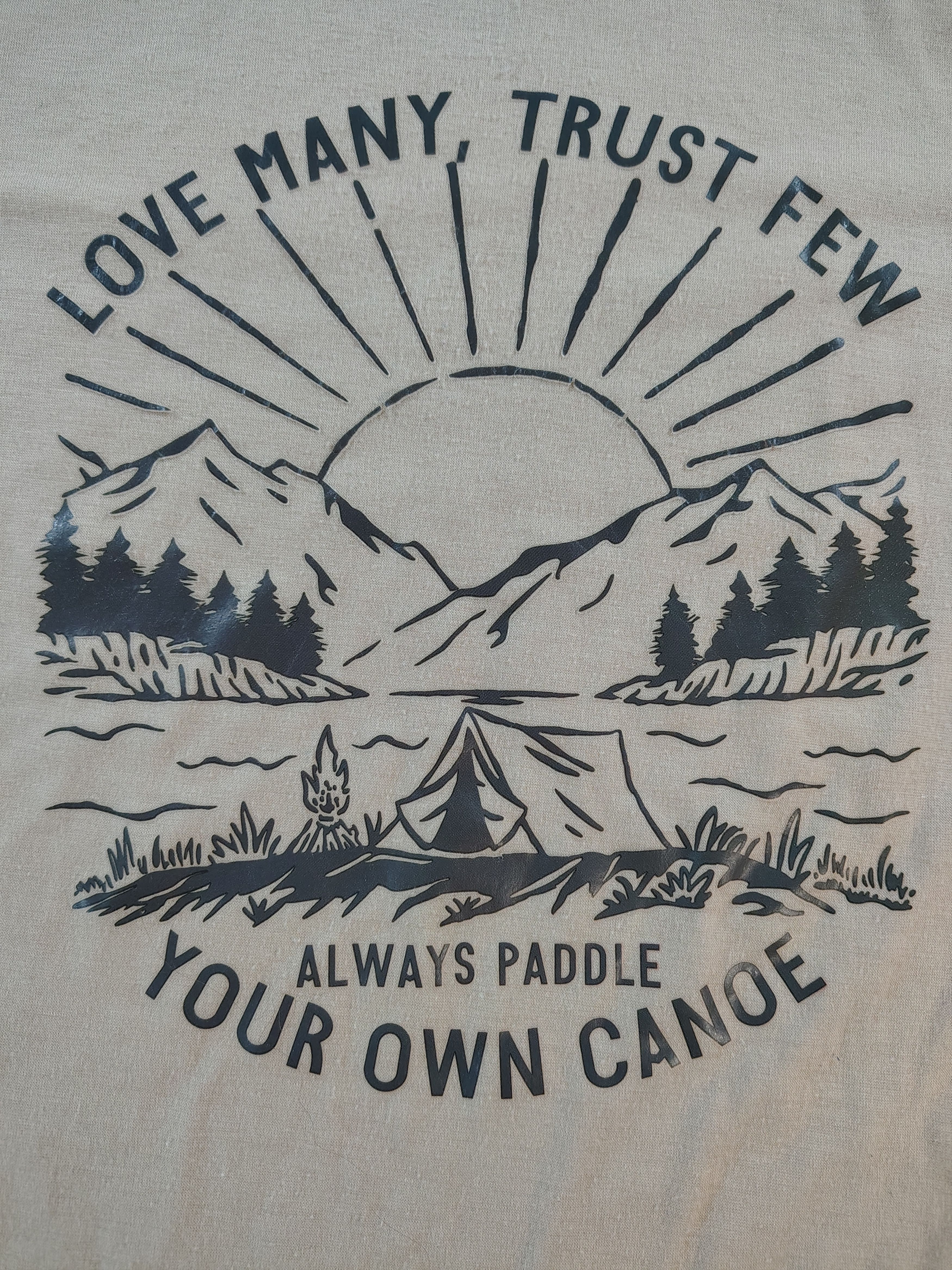 Shein Love Many Trust Few Always Paddle Your Own Canoe T-Shirt Size S / US 4 / IT 40 - 2 Thumbnail