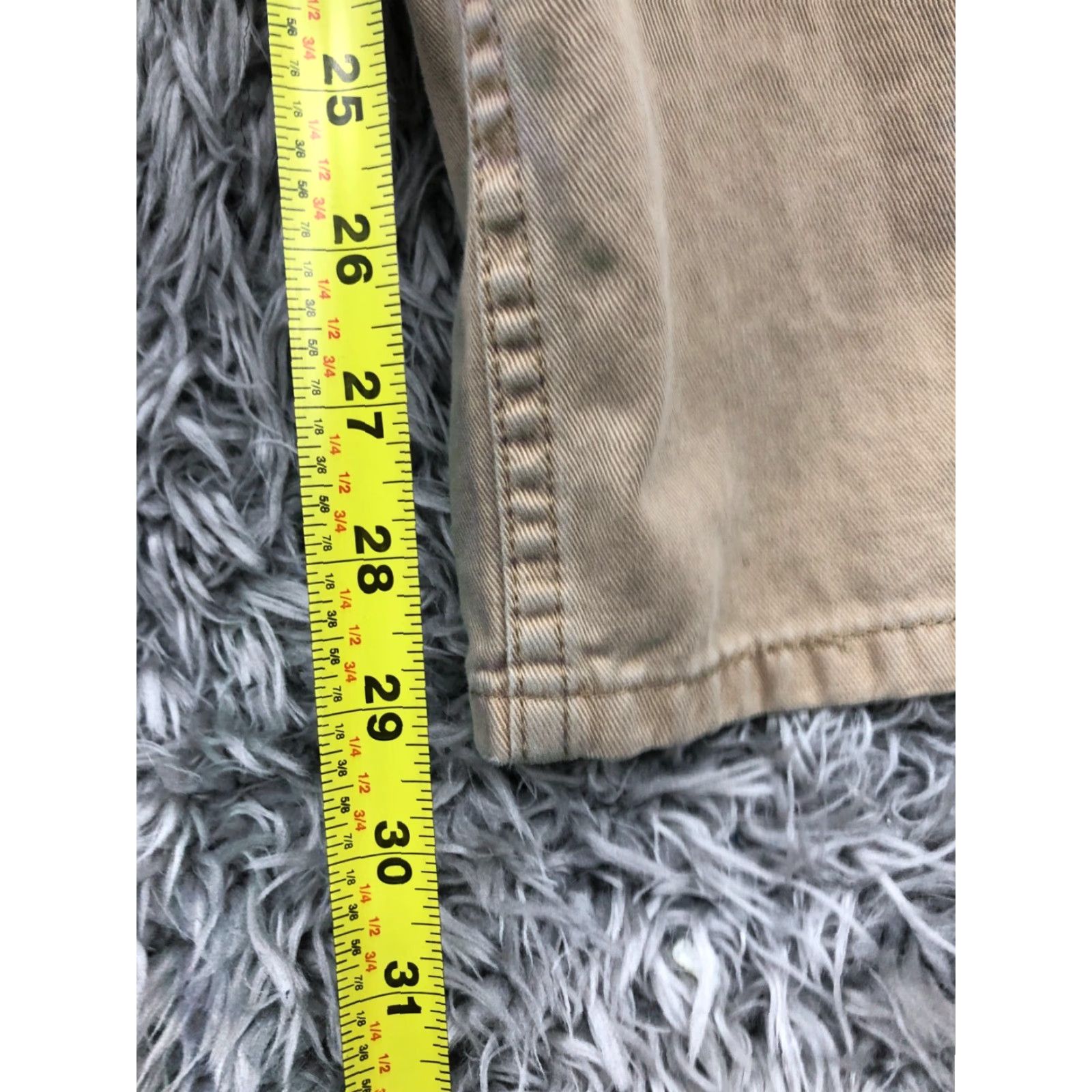 Dockers Dockers Carpenter Pants Mens Size 32x32 Beige Relaxed Straight Workwear Pockets Zip Button Knit Fabric Solid Casual Size US 32 / EU 48 - 3 Thumbnail