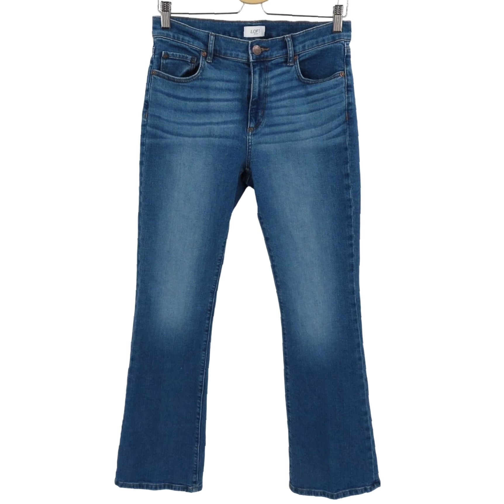 Loft LOFT Womens Jeans 4 Bootcut Denim Blue Cotton Blend 5-Pocket Regular Slim Fit Pockets Size 27" / US 4 / IT 40 - 2 Thumbnail