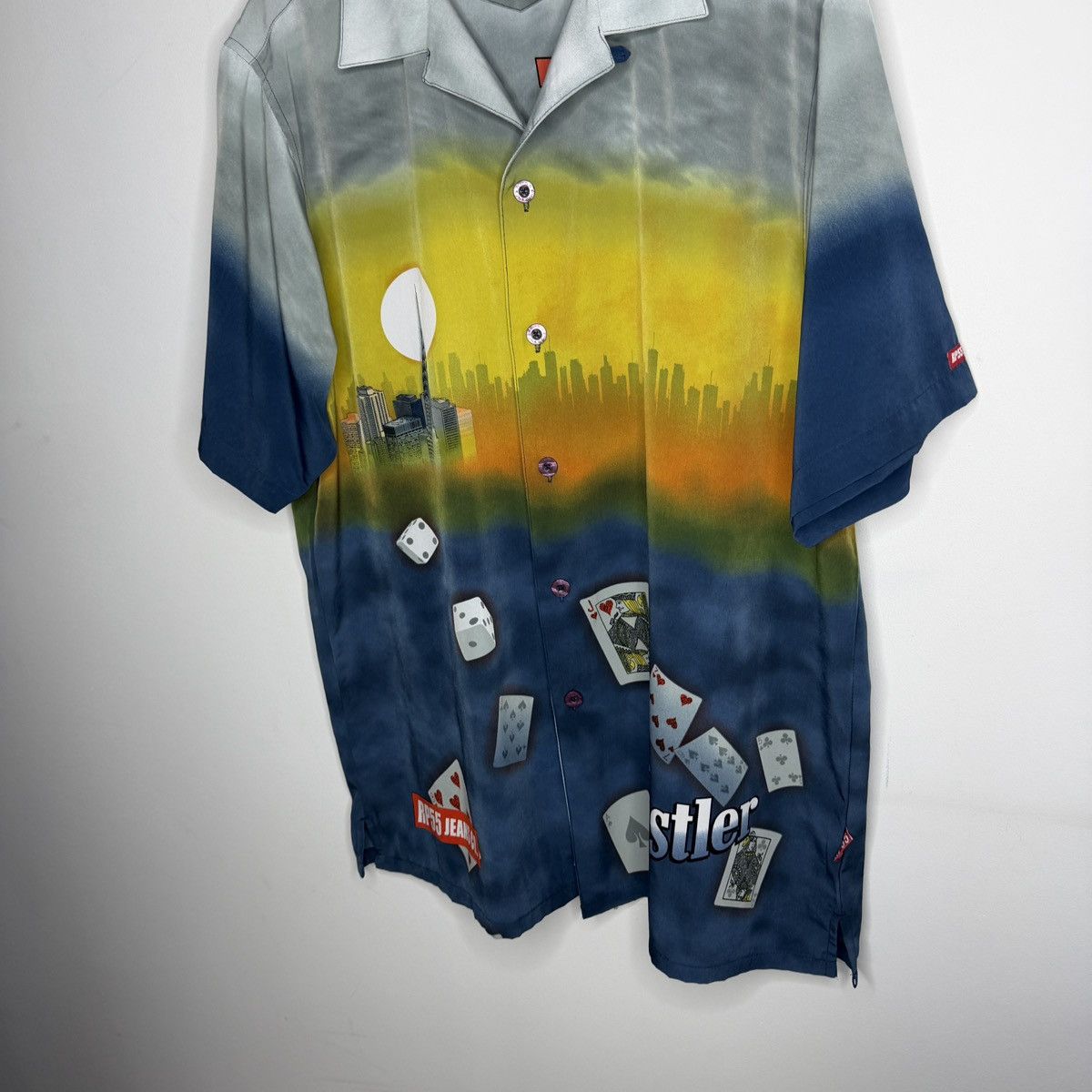 Vintage Y2K VTG FERUGINI HUSTLER LUCKY WAYS PRINT GAMBLING SHIRT Size US L / EU 52-54 / 3 - 3 Thumbnail