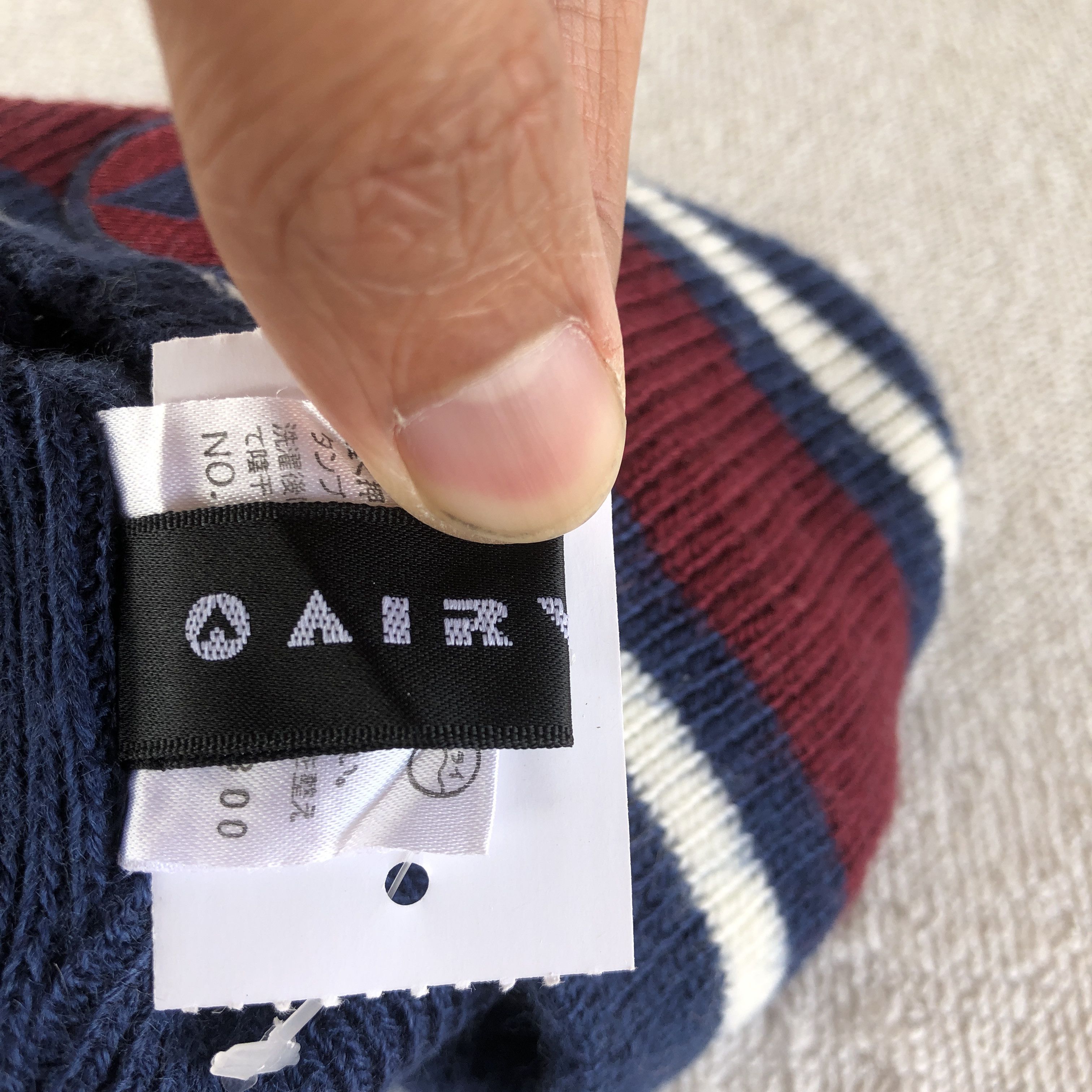 Japanese Brand Vintage 90s Airwalk Beanie Striped Snow Caps Hats Size ONE SIZE - 6 Thumbnail