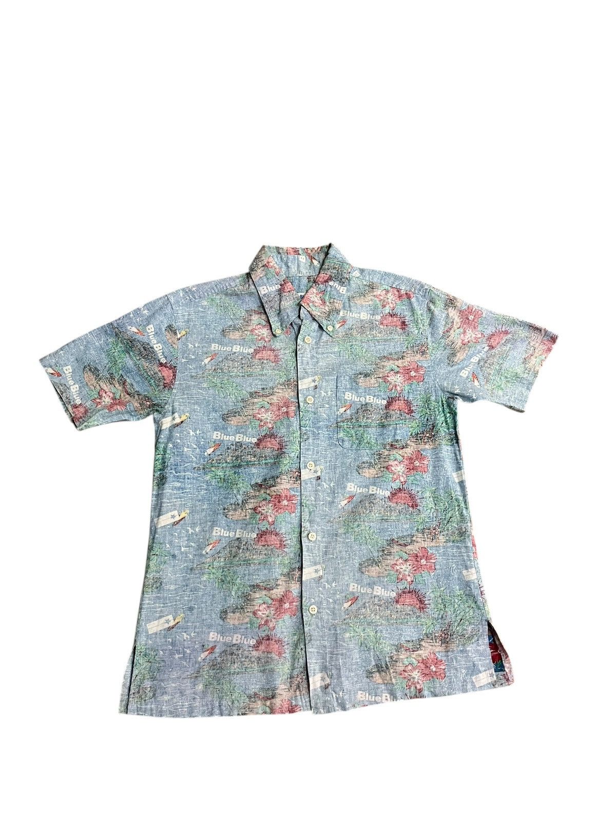Blue Blue Japan × HOLLYWOOD RANCH MARKET Blue Blue Hawaii Shirt Size US M / EU 48-50 / 2 - 2 Thumbnail