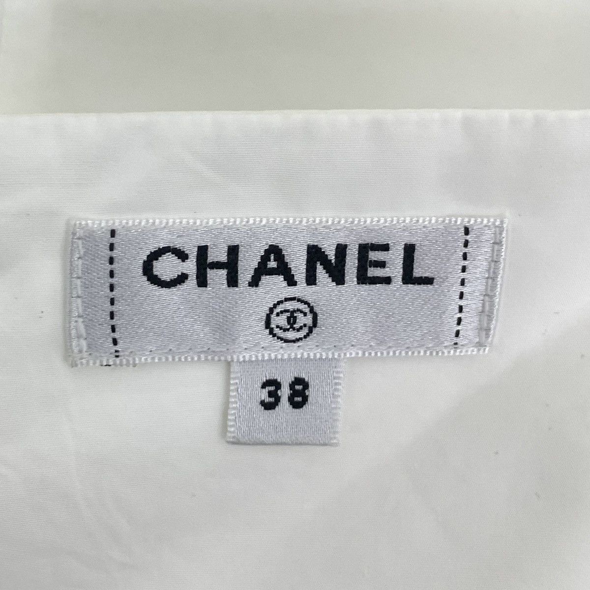Chanel Chanel 20C White Cotton Bow Camellia Bandeau Camisole K26WX Size S / US 4 / IT 40 - 5 Thumbnail