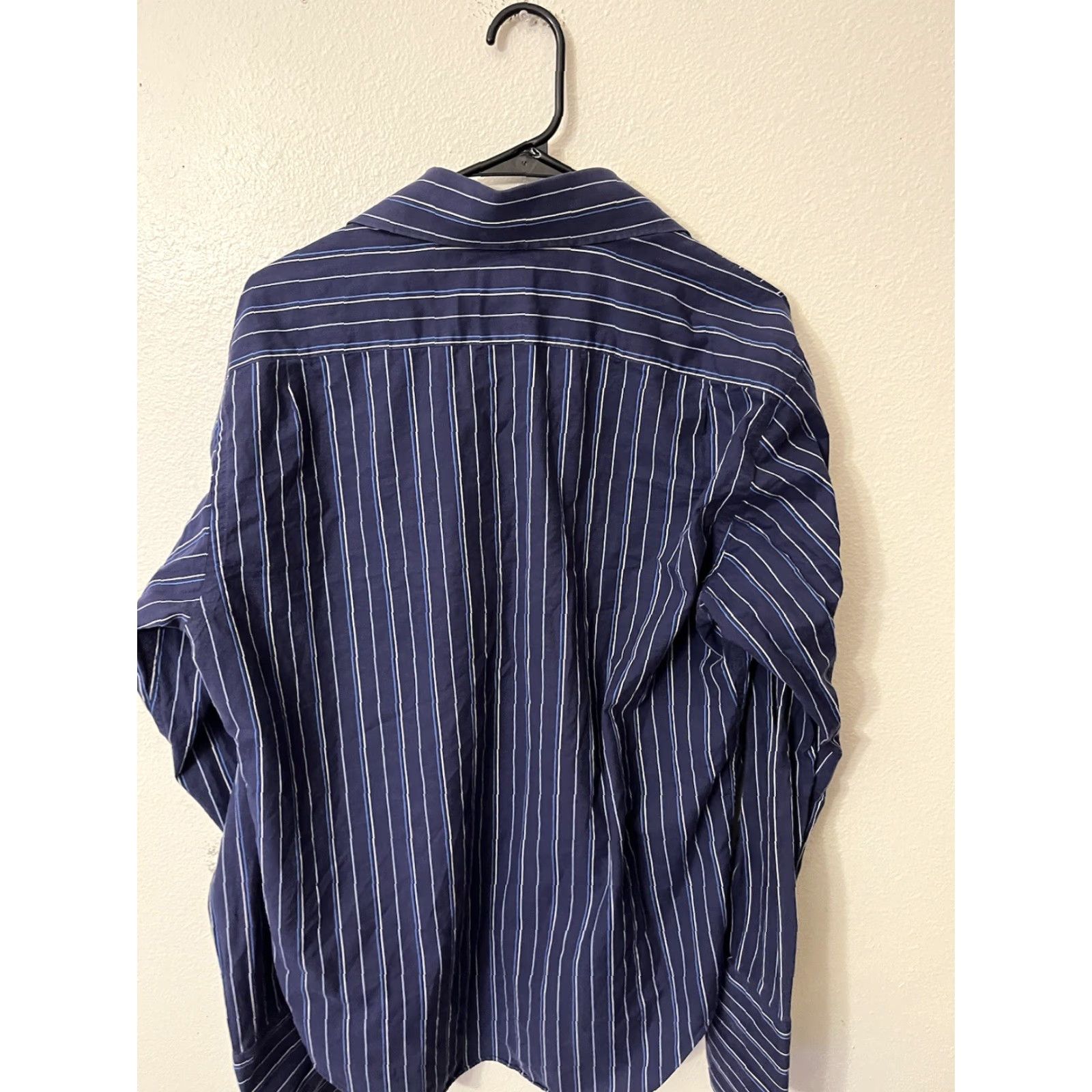 Banana Republic Banana Republic Shirt Mens Blue Striped Long Sleeve Reg Fit Button Large Size US L / EU 52-54 / 3 - 3 Thumbnail