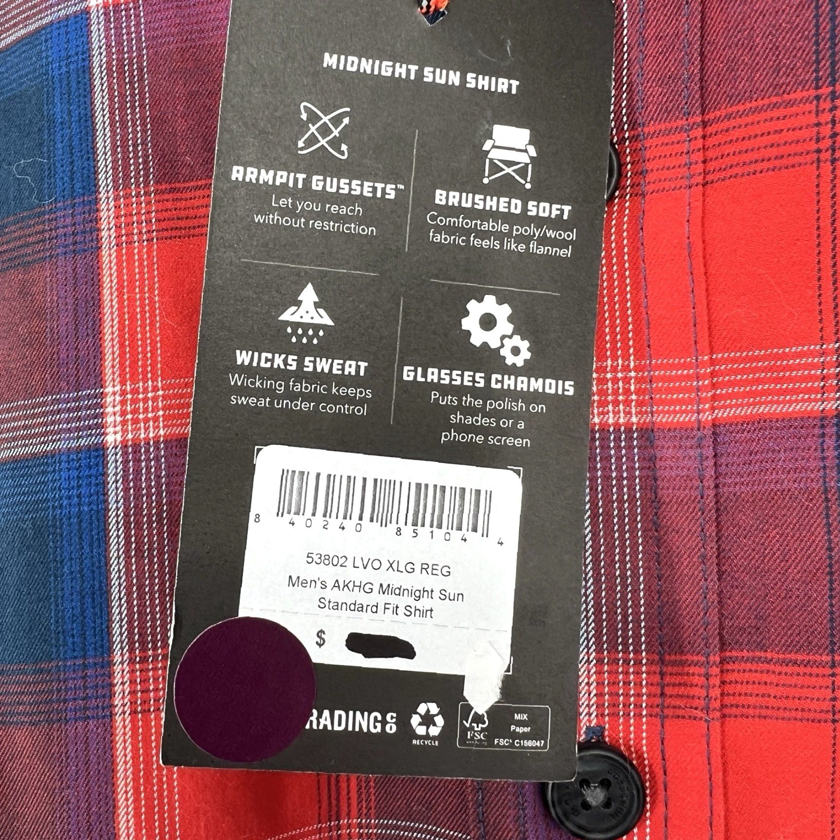 Vintage Duluth Men’s AKHG Standard Fit Red Button-Down Plaid Shirt XL NWT Size US XL / EU 56 / 4 - 5 Thumbnail