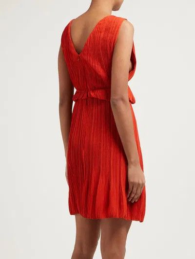 Chloe o1y0825 Mini Dress in Rust Size L / US 10 / IT 46 - 3 Thumbnail