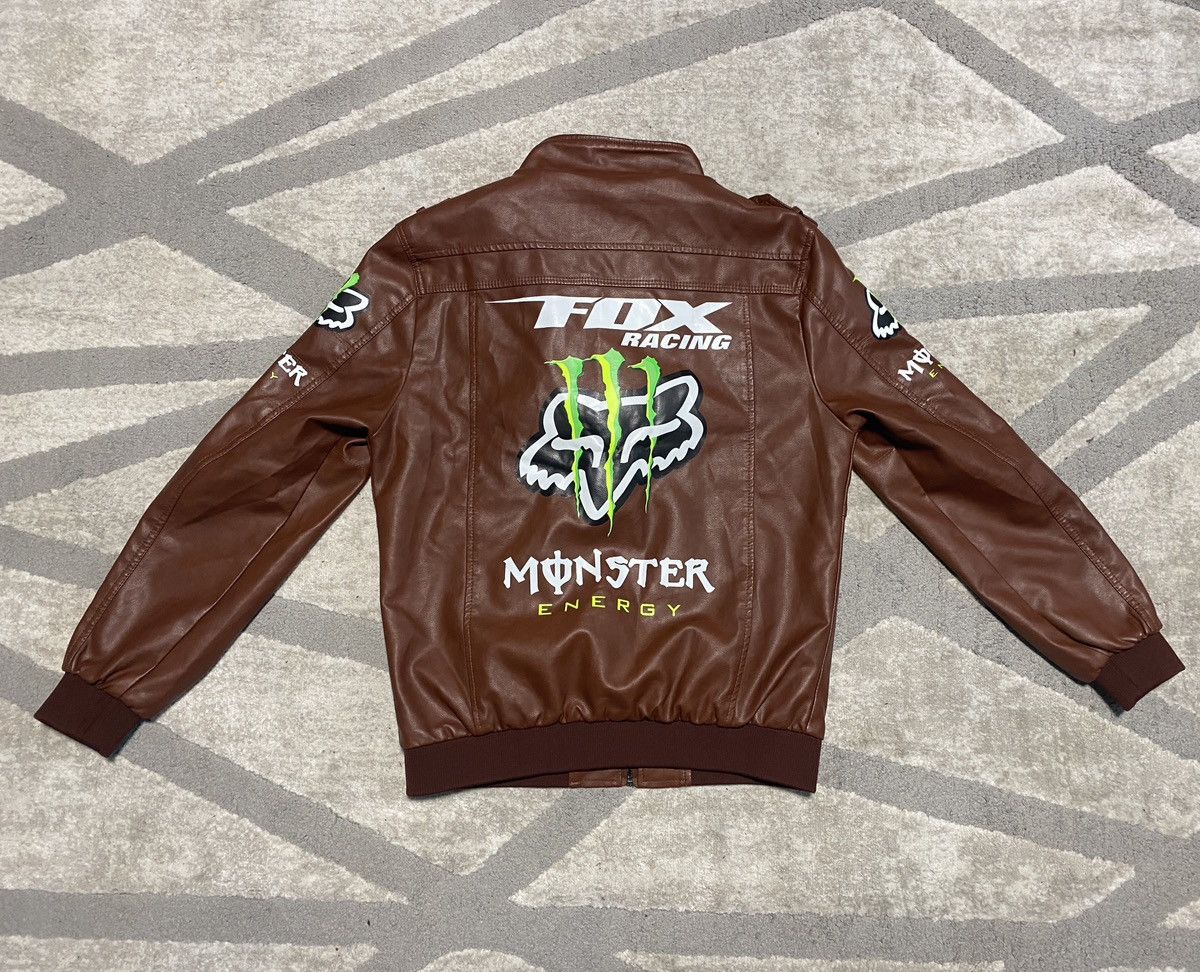 Vintage Monster X Fox leather jacket vintage Size US L / EU 52-54 / 3 - 2 Thumbnail