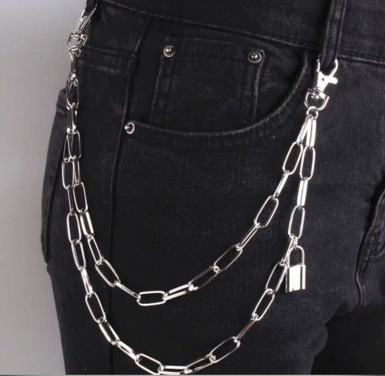 Jewelry Double Layer + Lock Chain Size ONE SIZE - 1 Preview