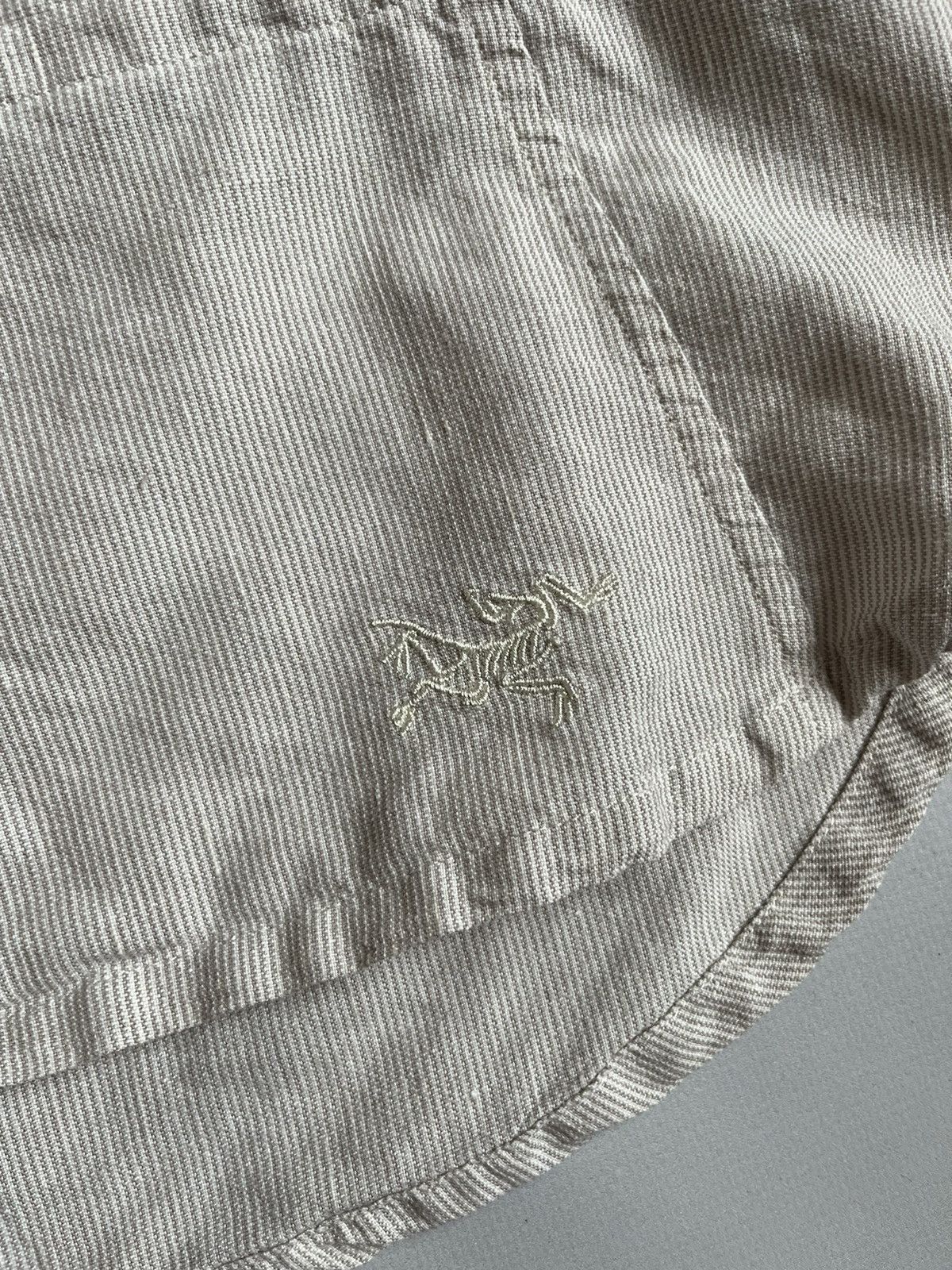 Arc'teryx Arc'teryx Gorpcore Women White Striped Linen Anorak Hoodie Size S / US 4 / IT 40 - 8 Thumbnail
