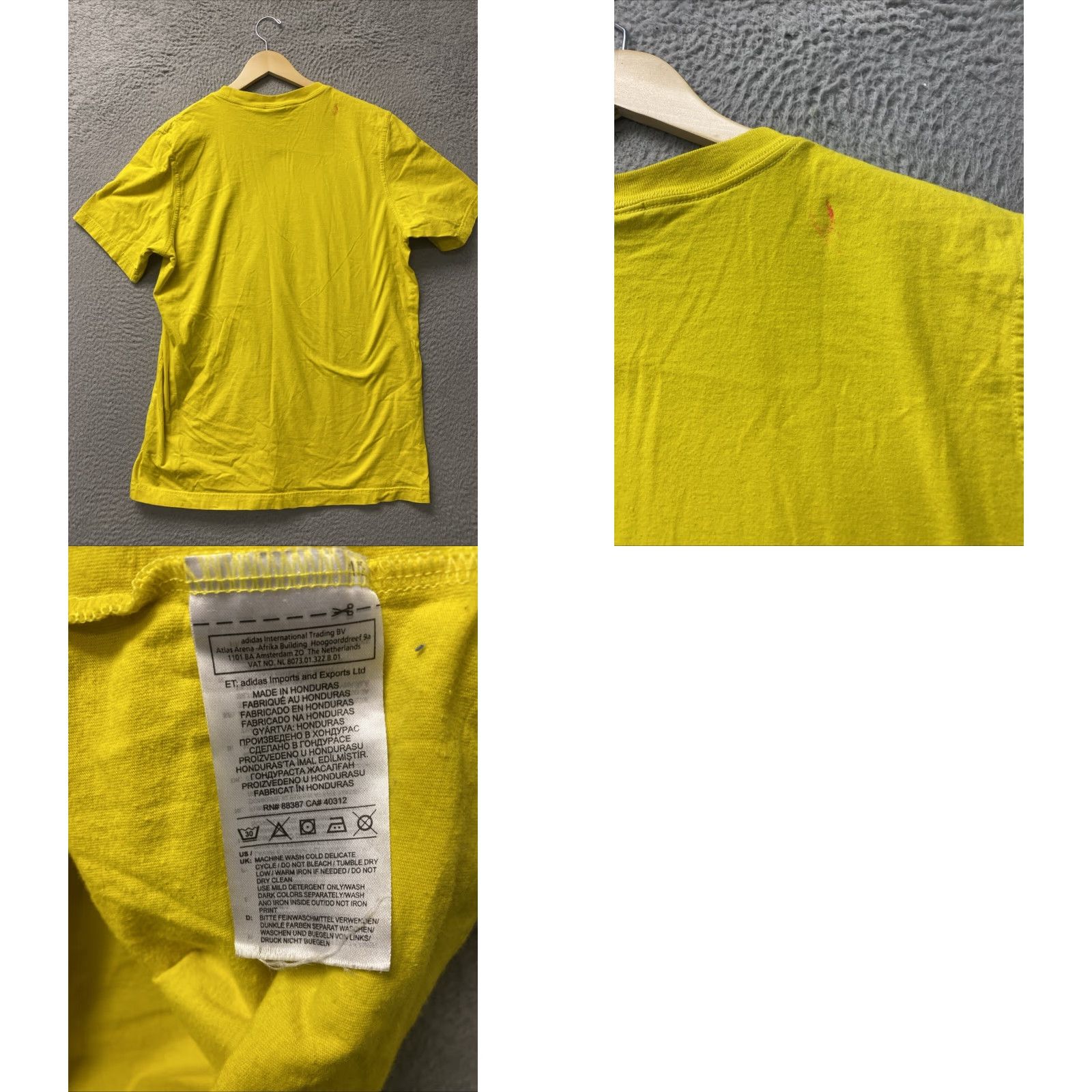 Adidas adidas MONOGRAM SQUARE Retro Men T-Shirt Tee Yellow Large / 119-1 Size US L / EU 52-54 / 3 - 8 Thumbnail