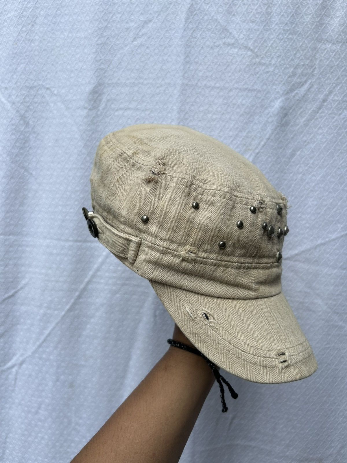 If Six Was Nine × Japanese Brand × Le Grande Bleu (L.G.B.) Distressed studded gothic style hats Size ONE SIZE - 2 Thumbnail