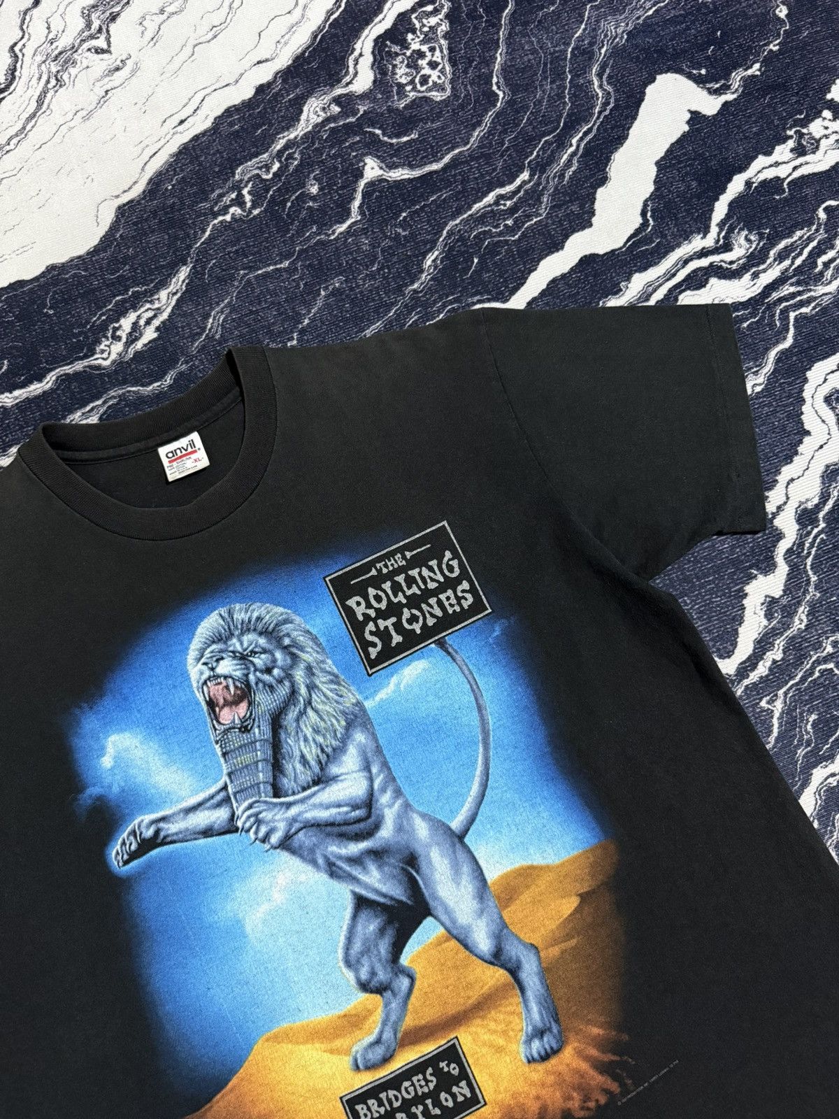 Band Tees Vintage rolling stones bridges to babylon world tour tshirt Size US XL / EU 56 / 4 - 6 Thumbnail