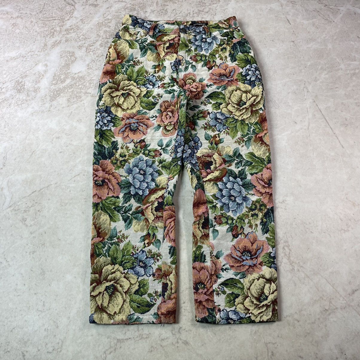 Jaded London Jaded London Woven Floral Boyfriend Baggy Pants Size US 31 - 3 Thumbnail