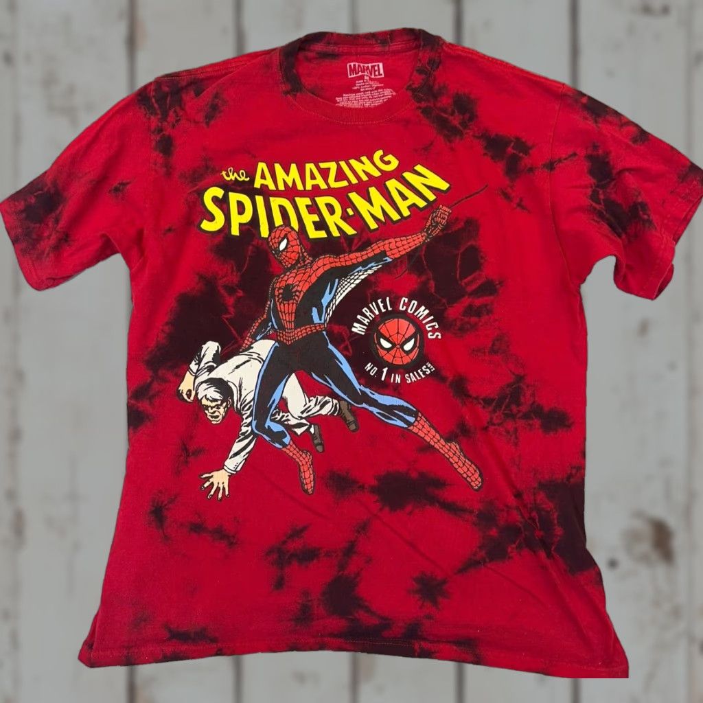 Vintage Marvel Spider-Man Mens Medium T-Shirt Size US M / EU 48-50 / 2 - 1 Thumbnail