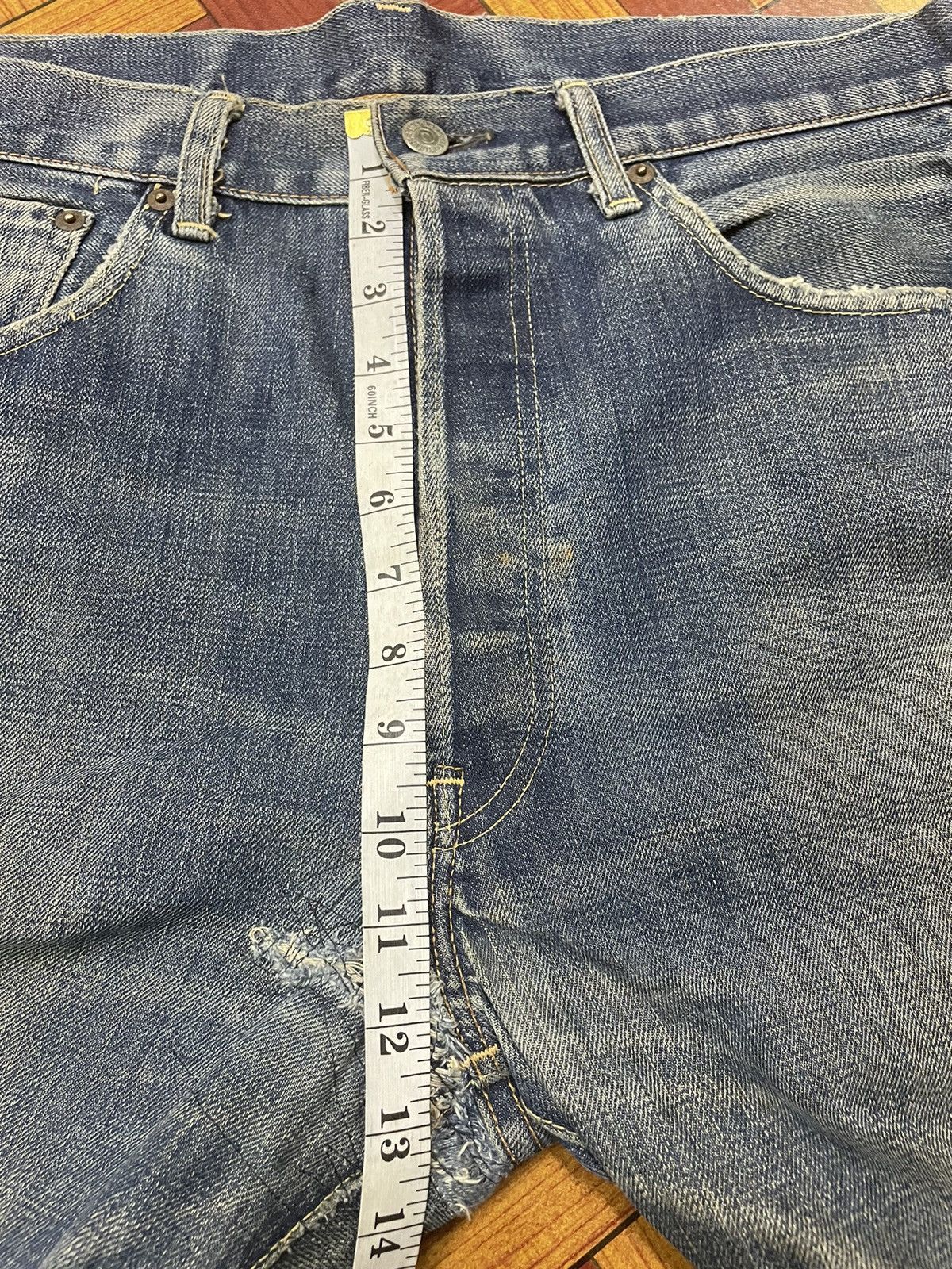 Levi's Levis 501 Big E 1966 Japan Made Damage Jeans Size US 34 / EU 50 - 10 Thumbnail