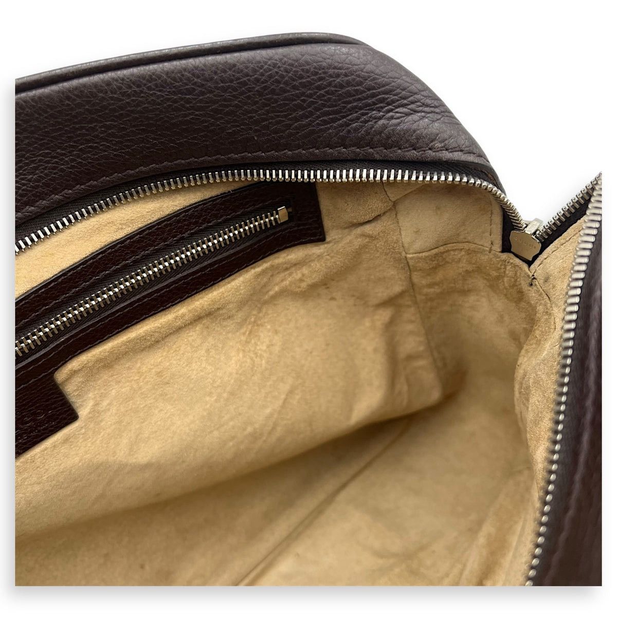 Gucci Gucci Brown Leather Unisex Reporter Messenger Crossbody Bag Size ONE SIZE - 18 Thumbnail