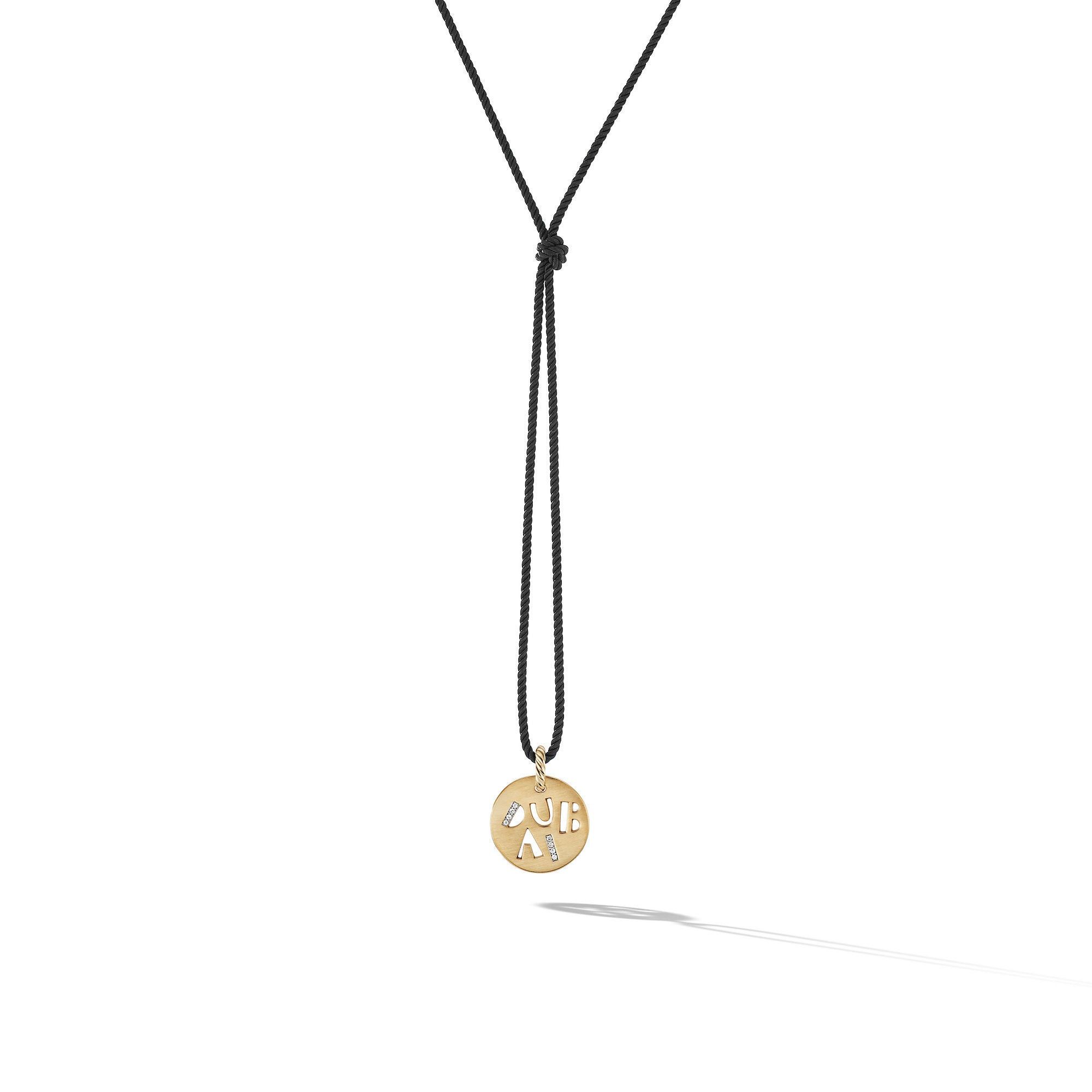David Yurman o1w1db11025 N17591D Gold Necklaces in Black Size ONE SIZE - 1 Thumbnail