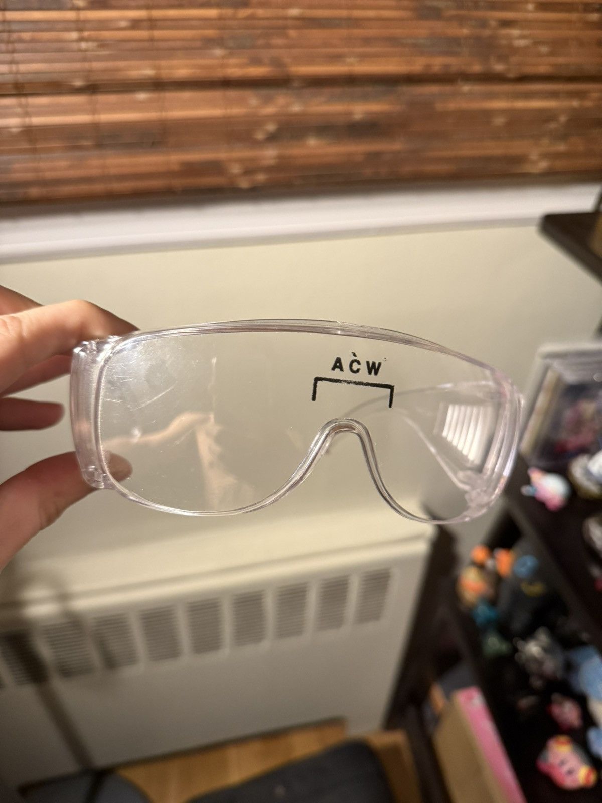 A-COLD-WALL* ACW Logo Clear Lab Construction Dust Goggles Glasses Size ONE SIZE - 6 Thumbnail