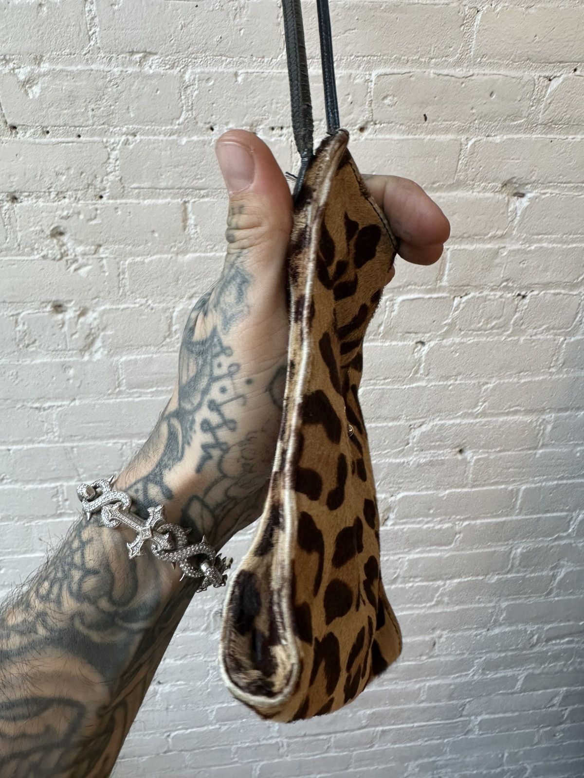 Chrome Hearts Chrome Hearts MINI Leopard Cheetah Cross patch side bag Size ONE SIZE - 3 Thumbnail