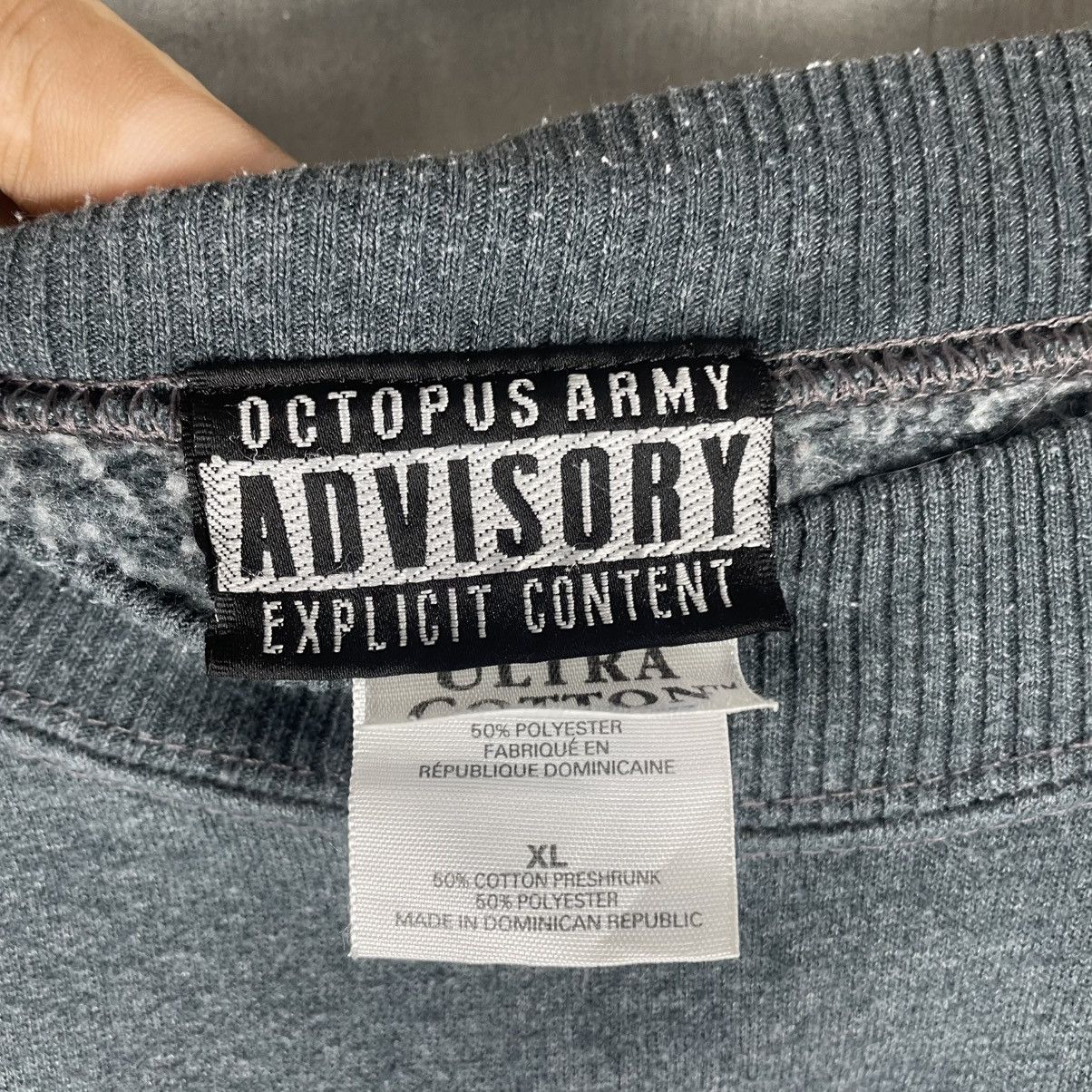 Japanese Brand Vintage y2k Octopus Army Advisory Explicit Content Size US XL / EU 56 / 4 - 3 Thumbnail