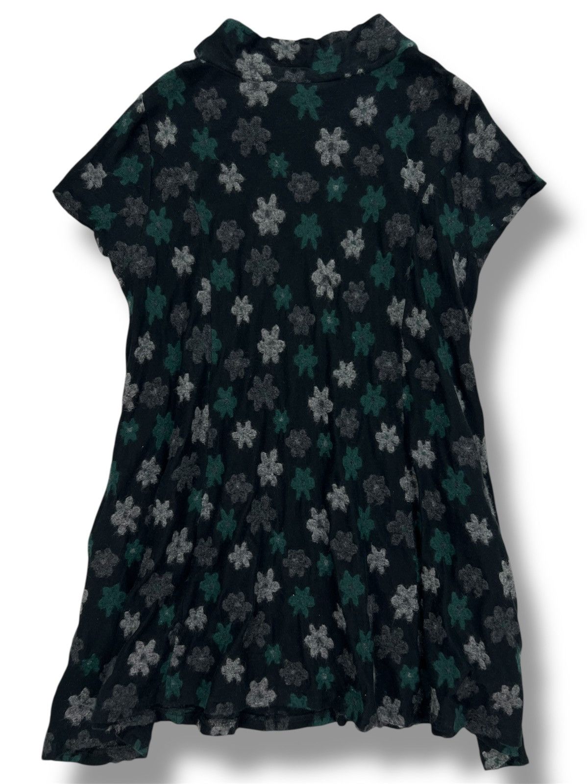 Japanese Brand Undici Nove Mock Neck Draped Dress Size XS / US 0-2 / IT 36-38 - 2 Thumbnail