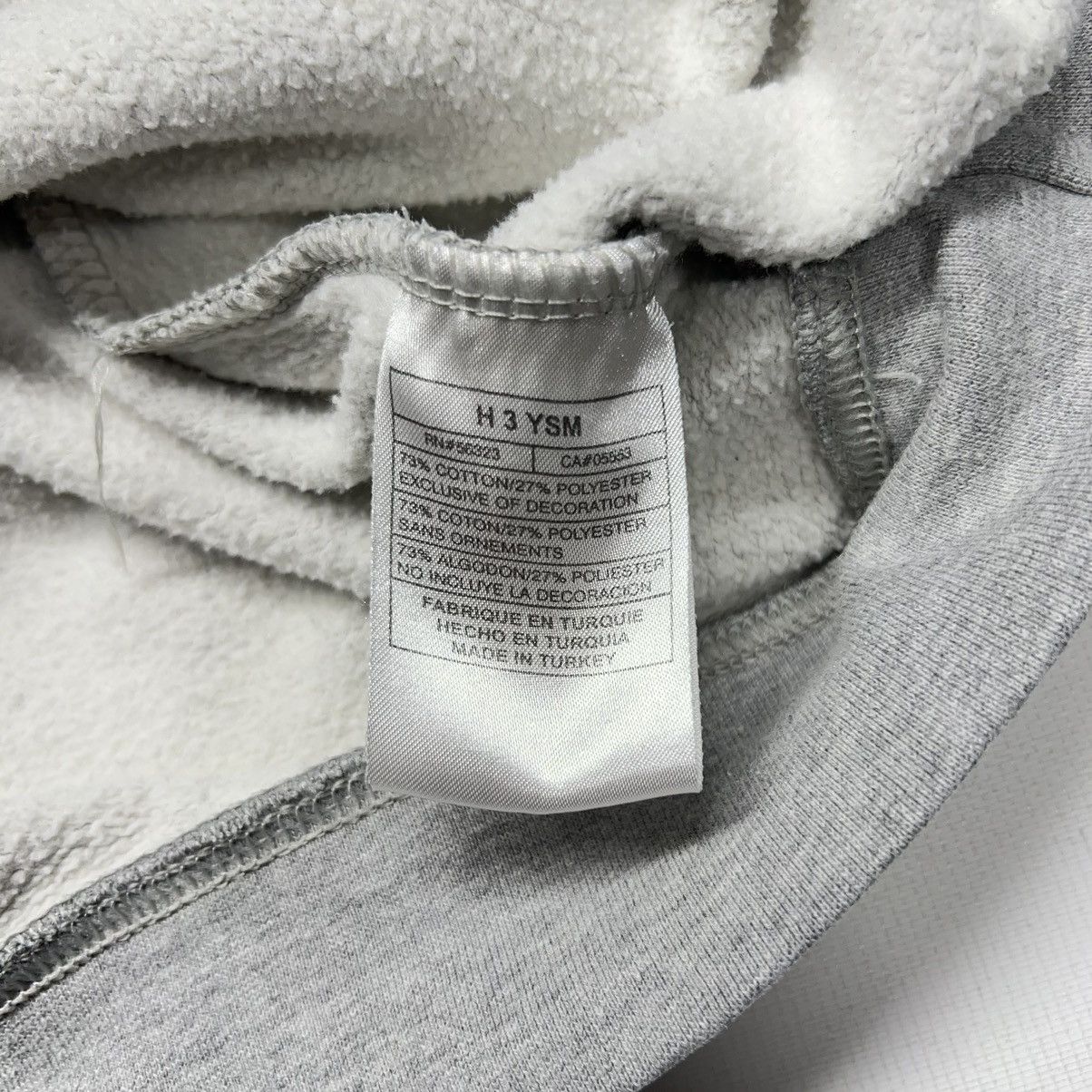 Nike × Vintage Nike Crewneck Grey Sweatshirt Mini Swoosh 90s Made In Turkey Size US XL / EU 56 / 4 - 10 Thumbnail