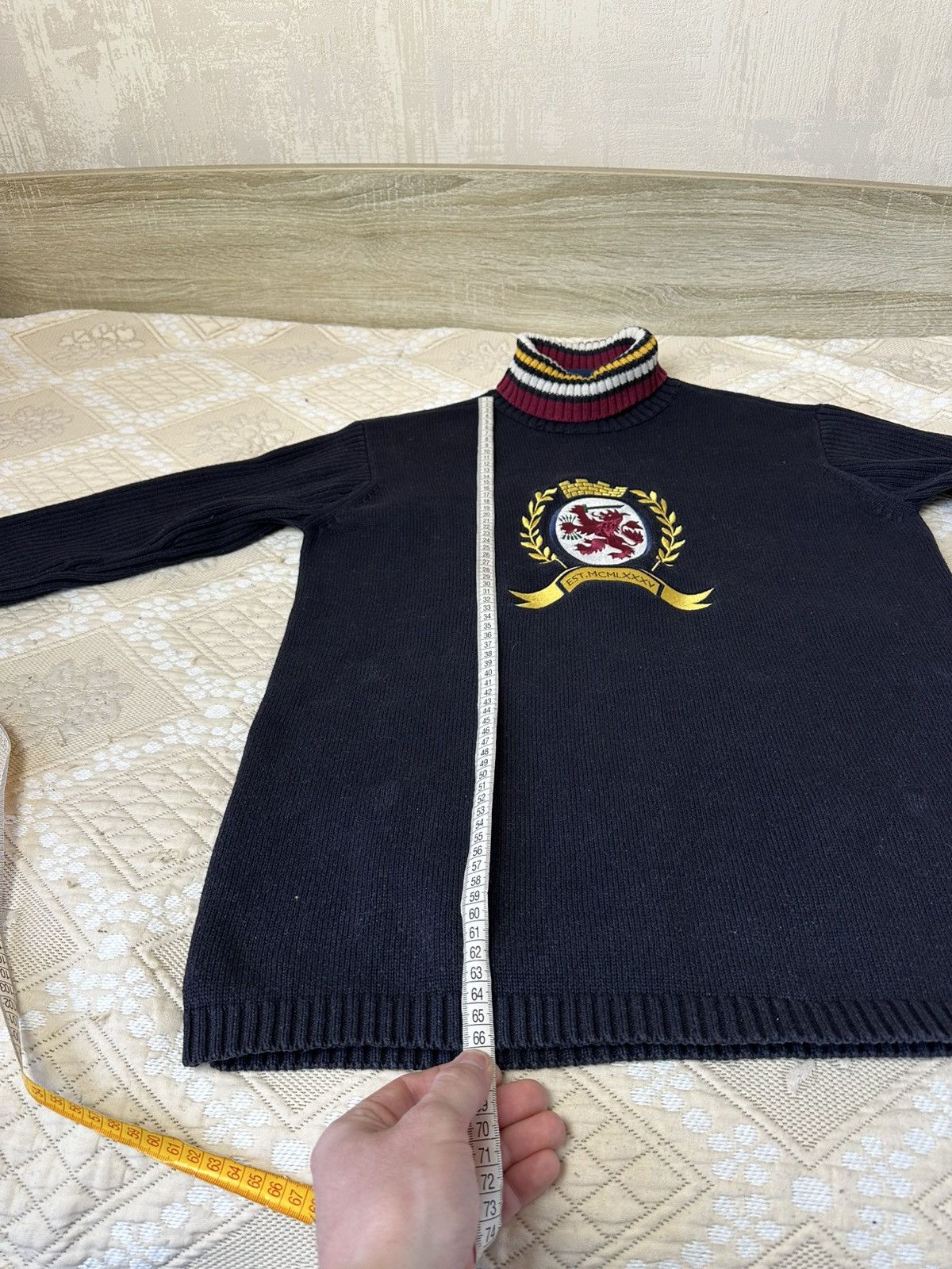 Tommy Hilfiger 🔥 Tommy Hilfiger Big Logo Chief Keef Y2K Sweater Sweatshirt Size US M / EU 48-50 / 2 - 7 Thumbnail