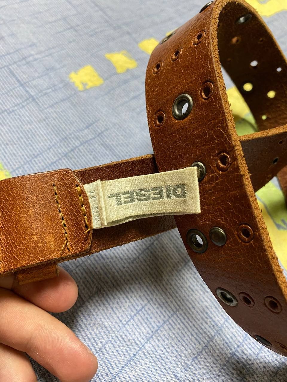Diesel VINTAGE KIDS DIESEL LEATHER BELT SIZE 11 Size ONE SIZE - 2 Thumbnail