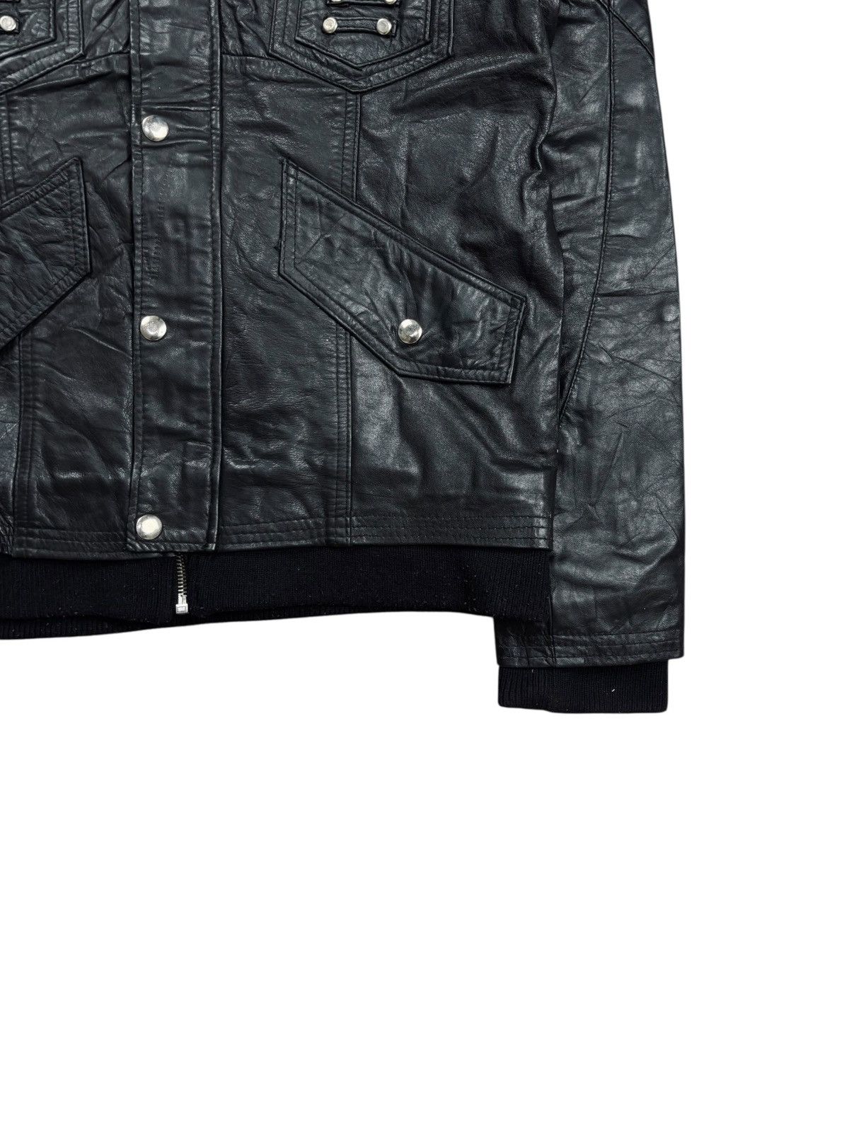 Ekam 2000s Royal Sense - Apocalypse Style Leather Bono Jacket Size US M / EU 48-50 / 2 - 5 Thumbnail
