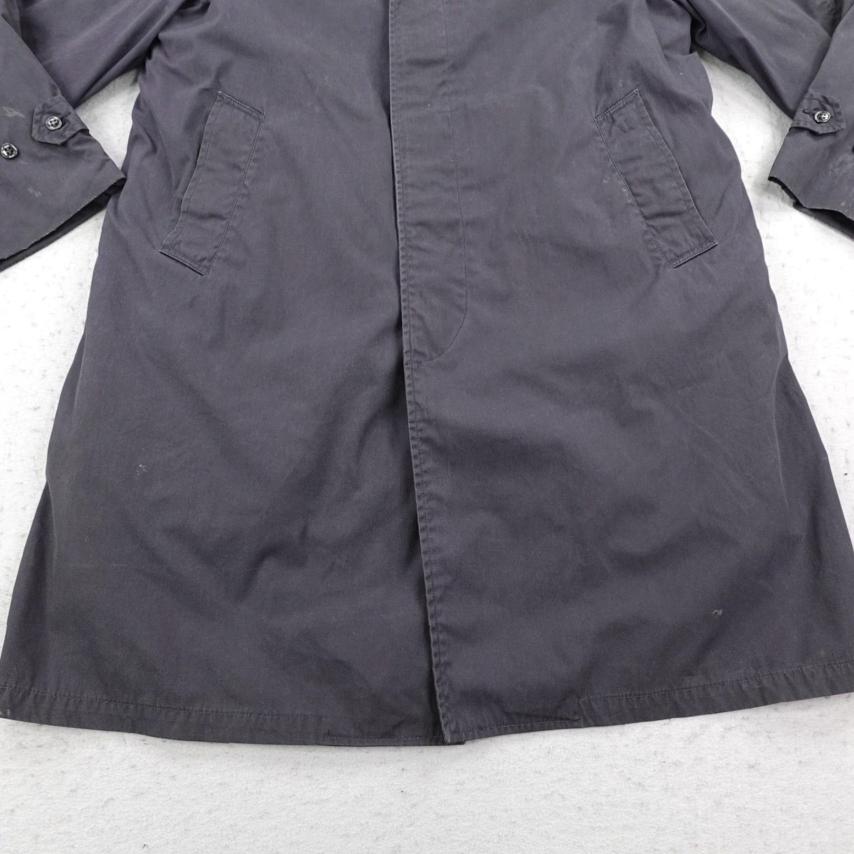 Vintage VINTAGE US Army Jacket 42R Blue 3346 All Weather Trench Coat Removable Liner 80s Men Coat Size US XS / EU 42 / 0 - 3 Thumbnail