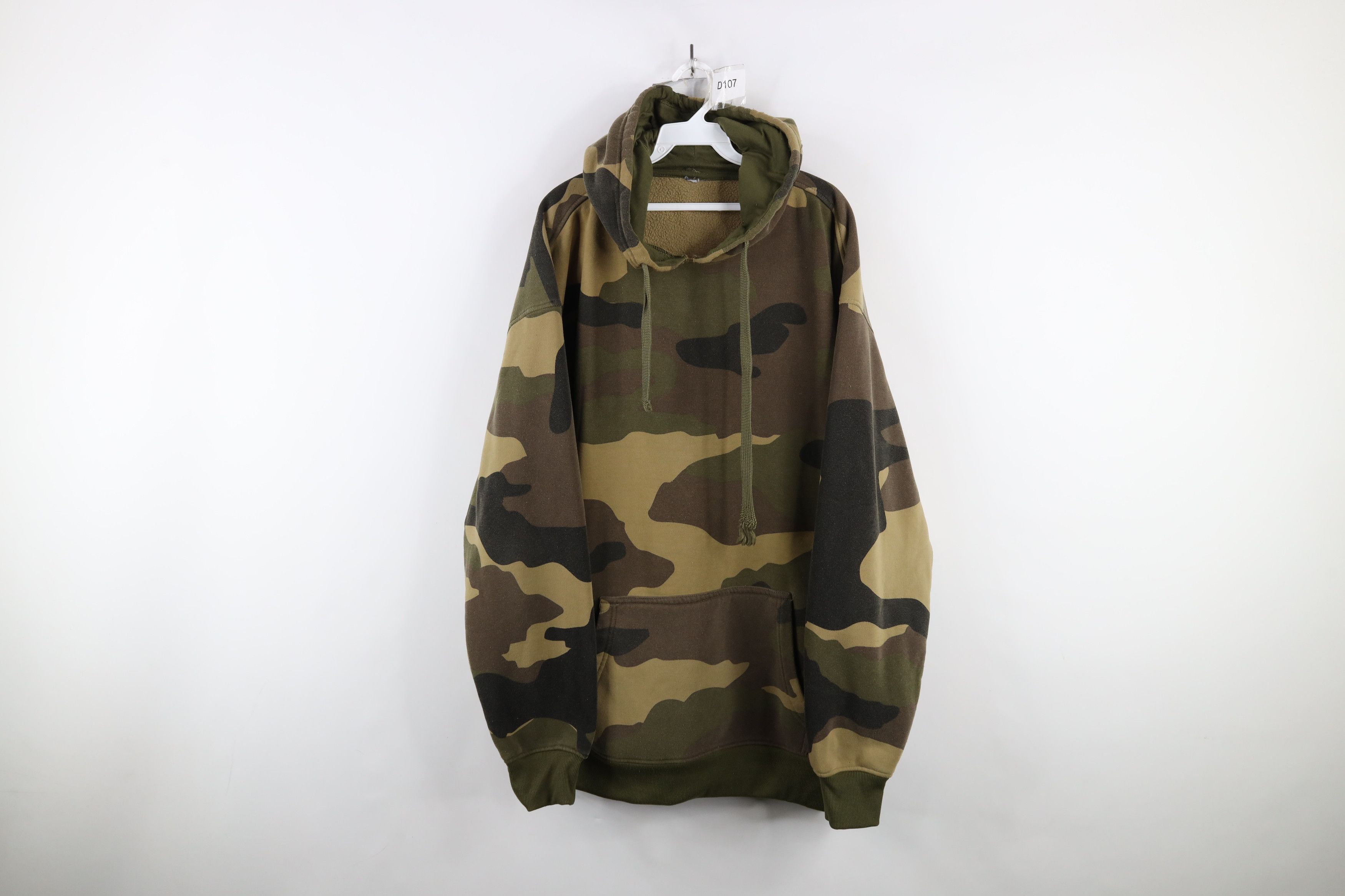 Vintage Vintage 90s Streetwear Heavy Camouflage Hoodie Sweatshirt Size US XXL / EU 58 / 5 - 1 Thumbnail