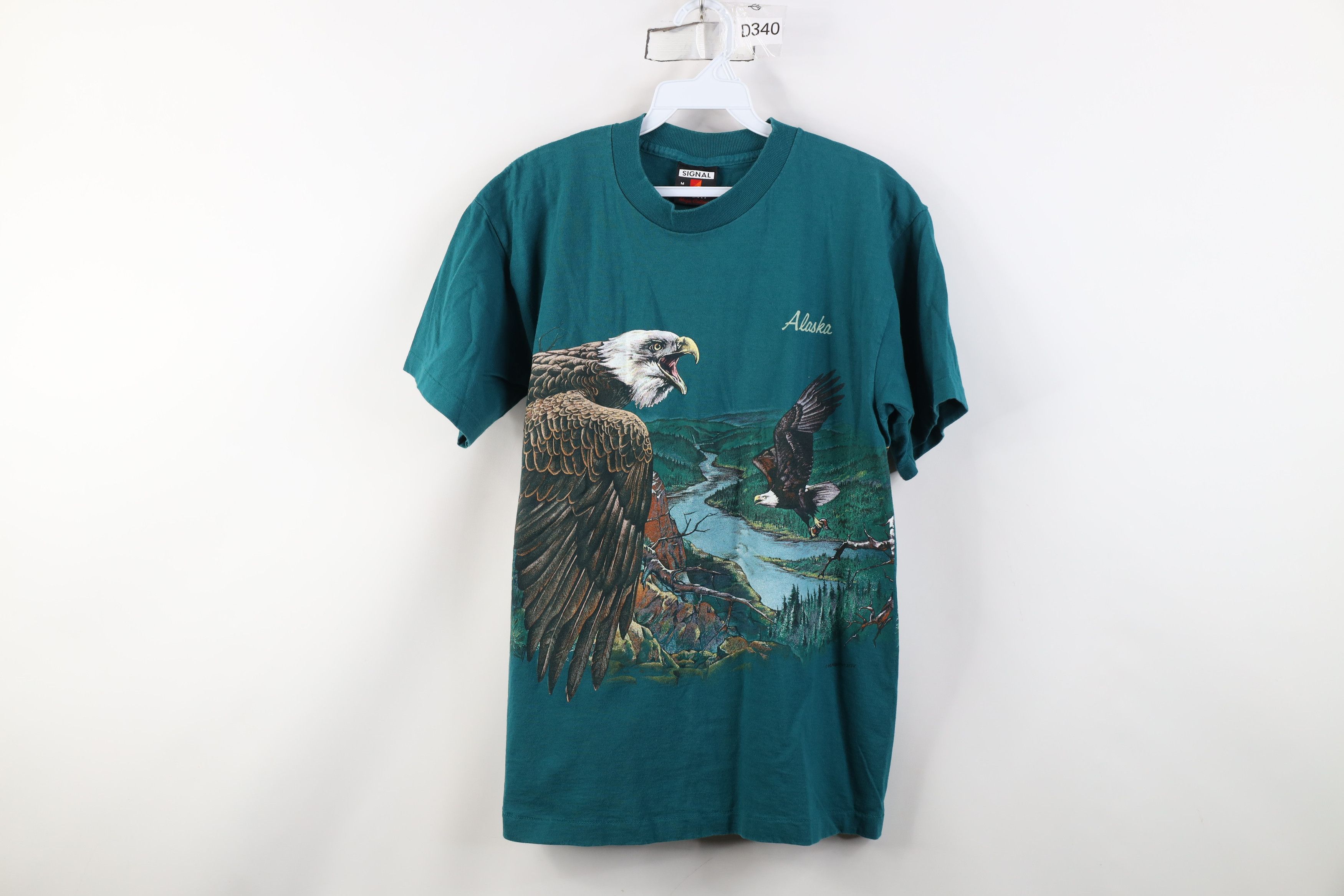 Vintage Vintage 90s Streetwear Eagle All Over Print T-Shirt USA Size US M / EU 48-50 / 2 - 1 Thumbnail
