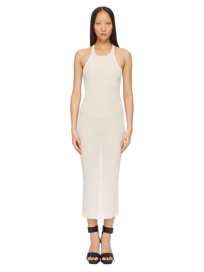 Rick Owens o1y0126 Midi Dress in White Size M / US 6-8 / IT 42-44 - 1 Thumbnail