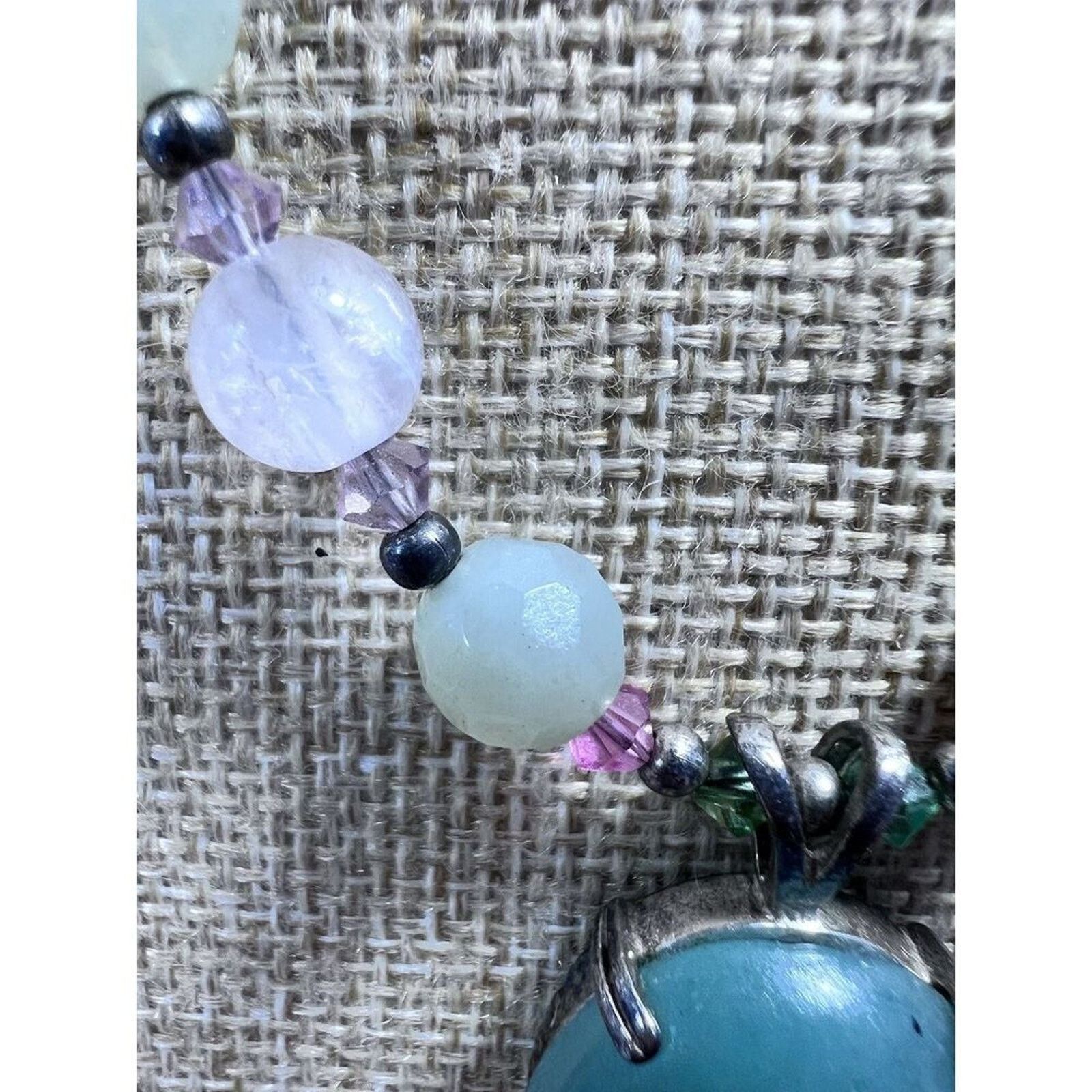 Other Jadeite Tourmaline .925 Findings & Spacers Pendent Necklace Size ONE SIZE - 10 Thumbnail
