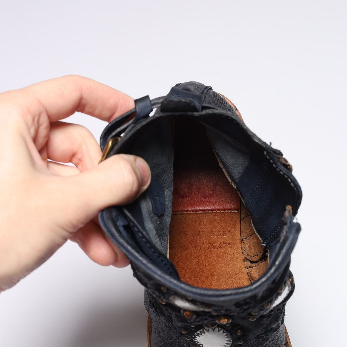 A.S.98 Airstep Navy Ankle Boots Leather as98 Shoes