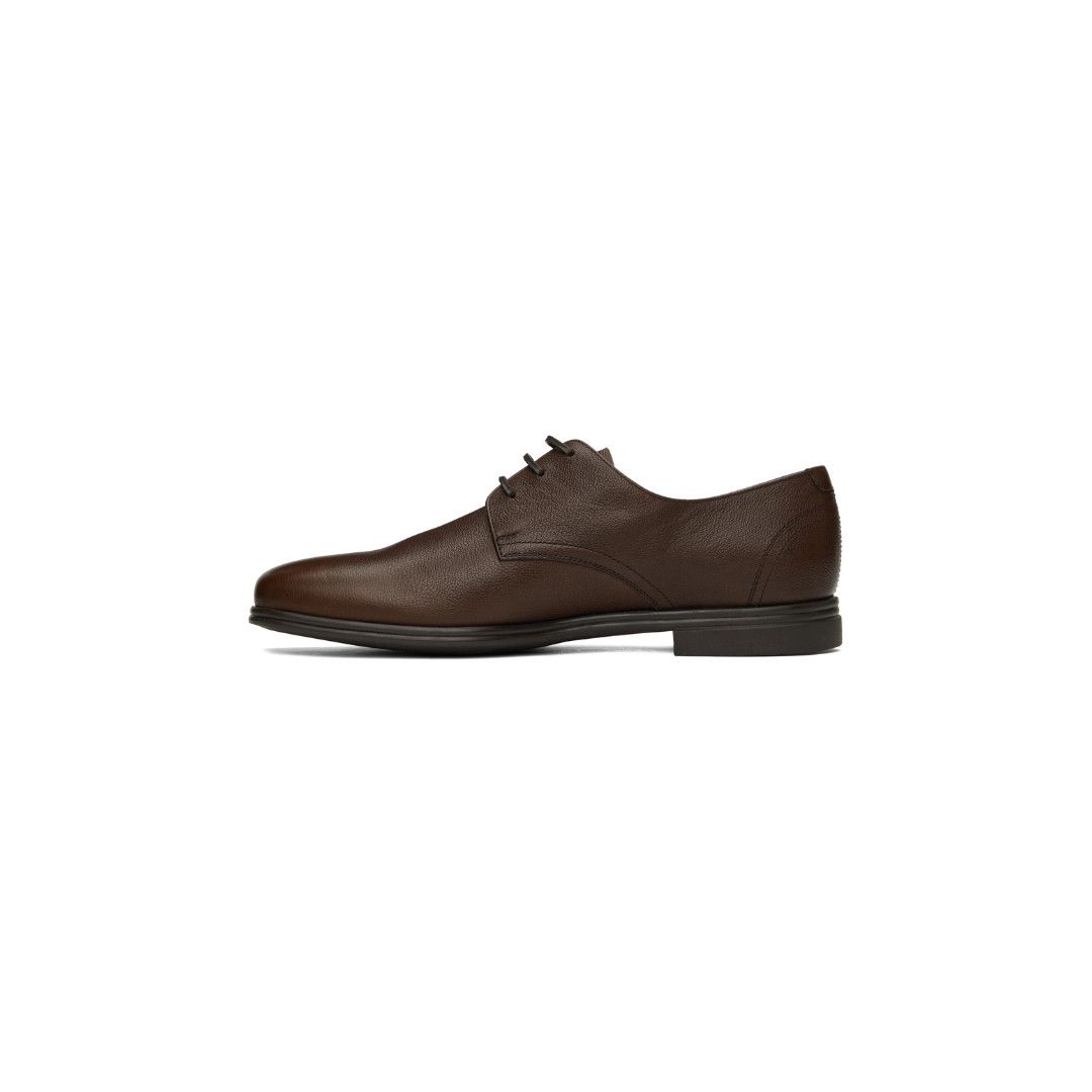 Salvatore Ferragamo o1s1rm1125 Spencer Derby Shoes in Dark Brown Size US 9 / EU 42 - 3 Thumbnail